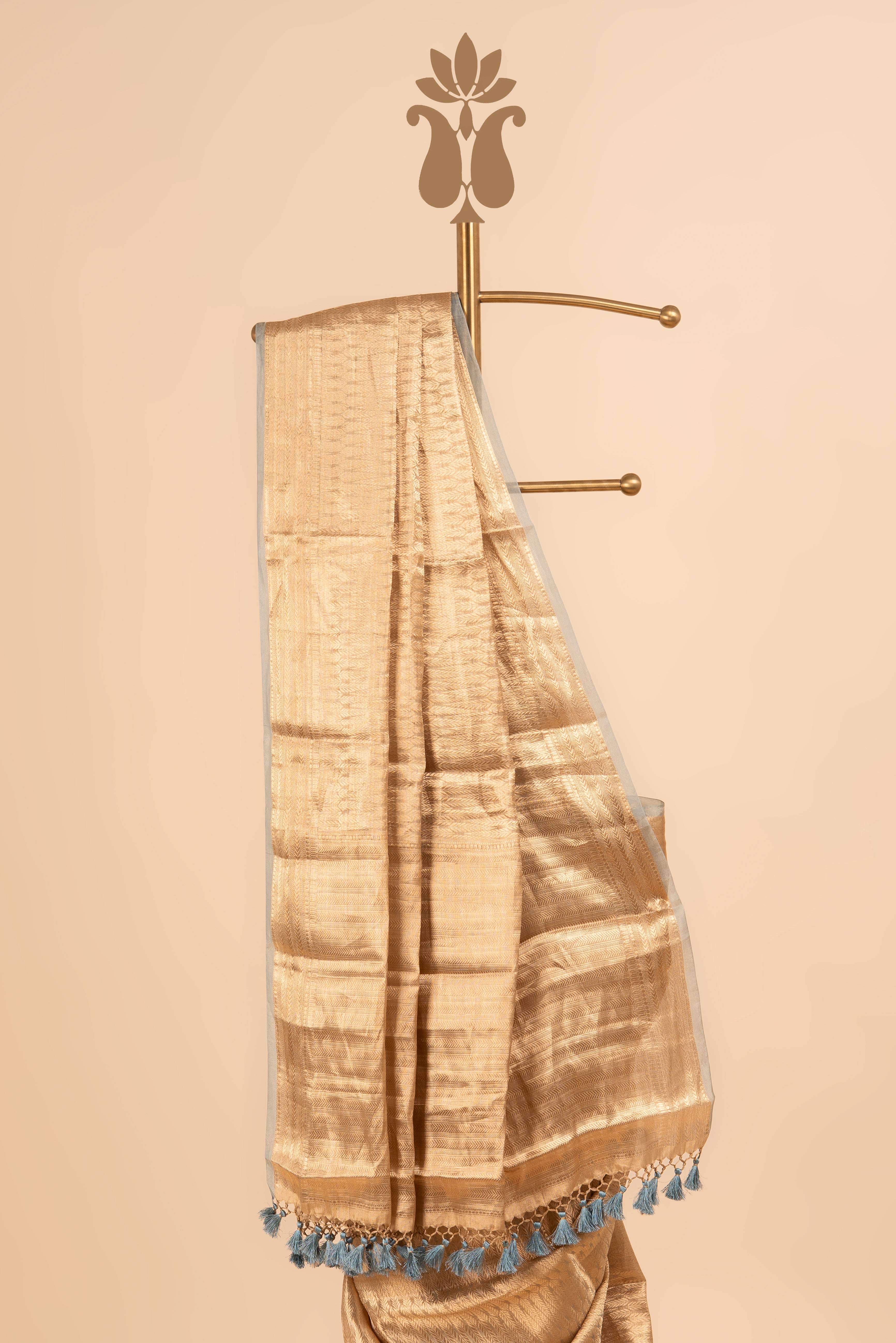 Classic Gold Banarasi Tissue Saree