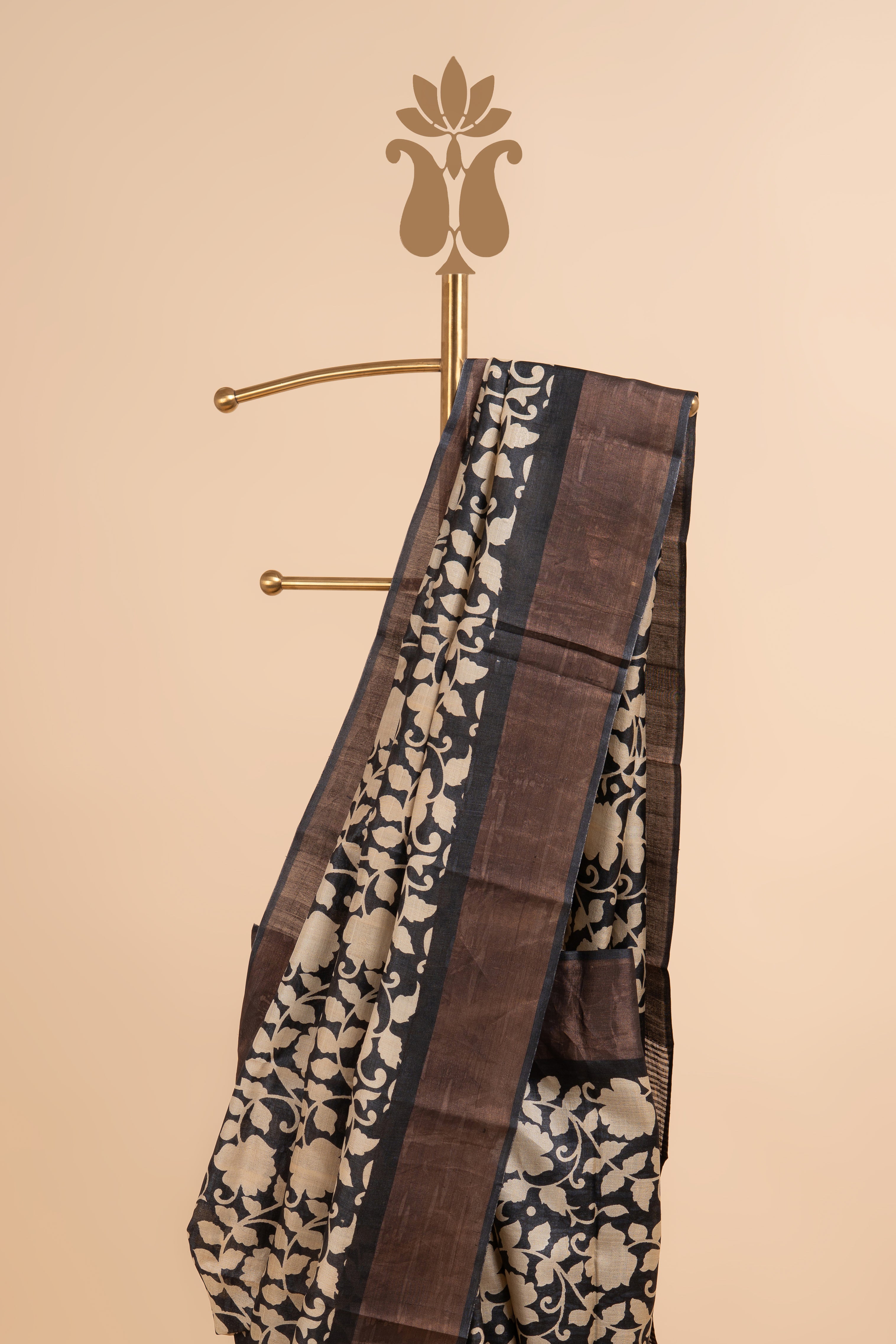 Contemporary Black Elegance Saree