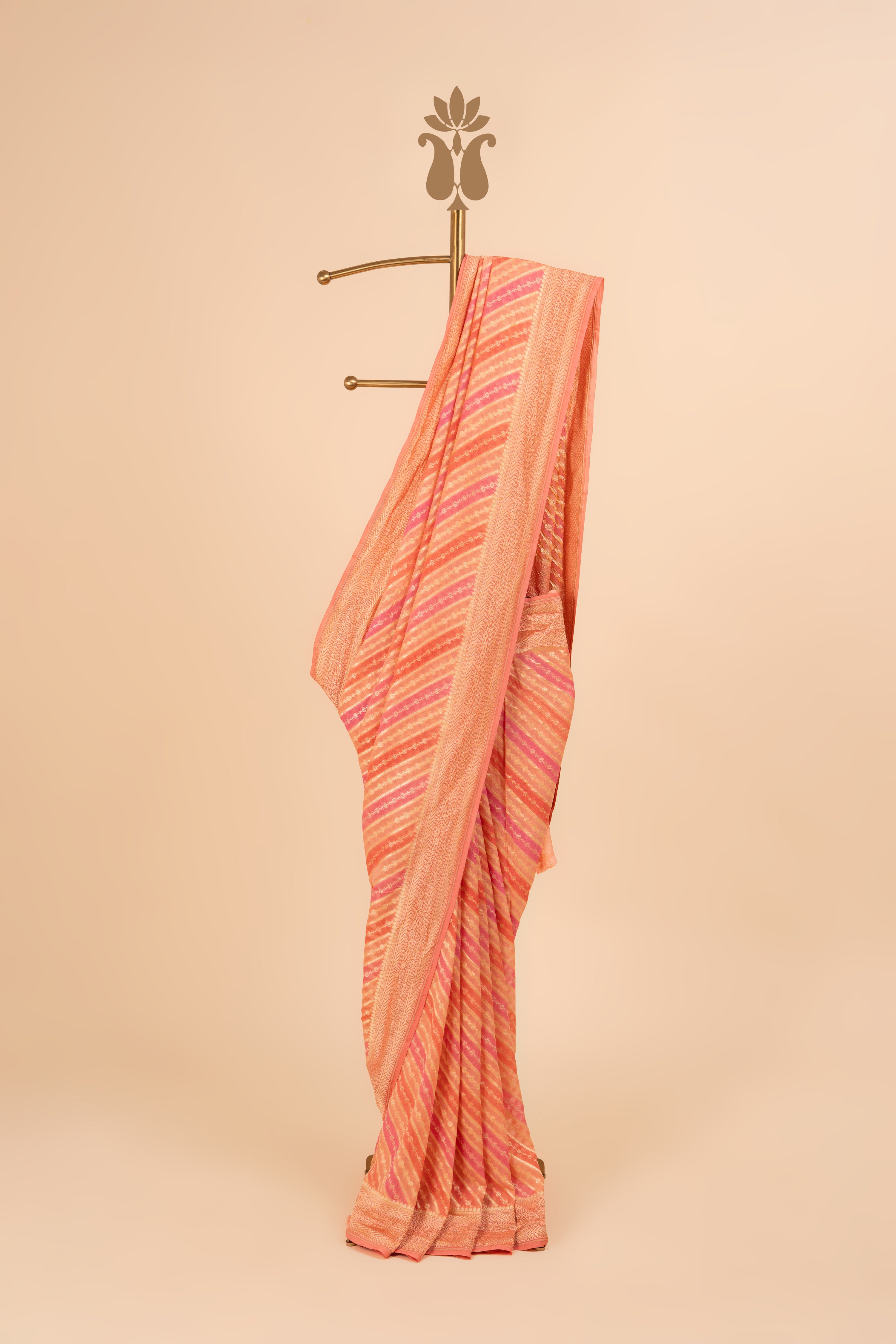 Contemprorary Zari Banarasi Georgette Saree