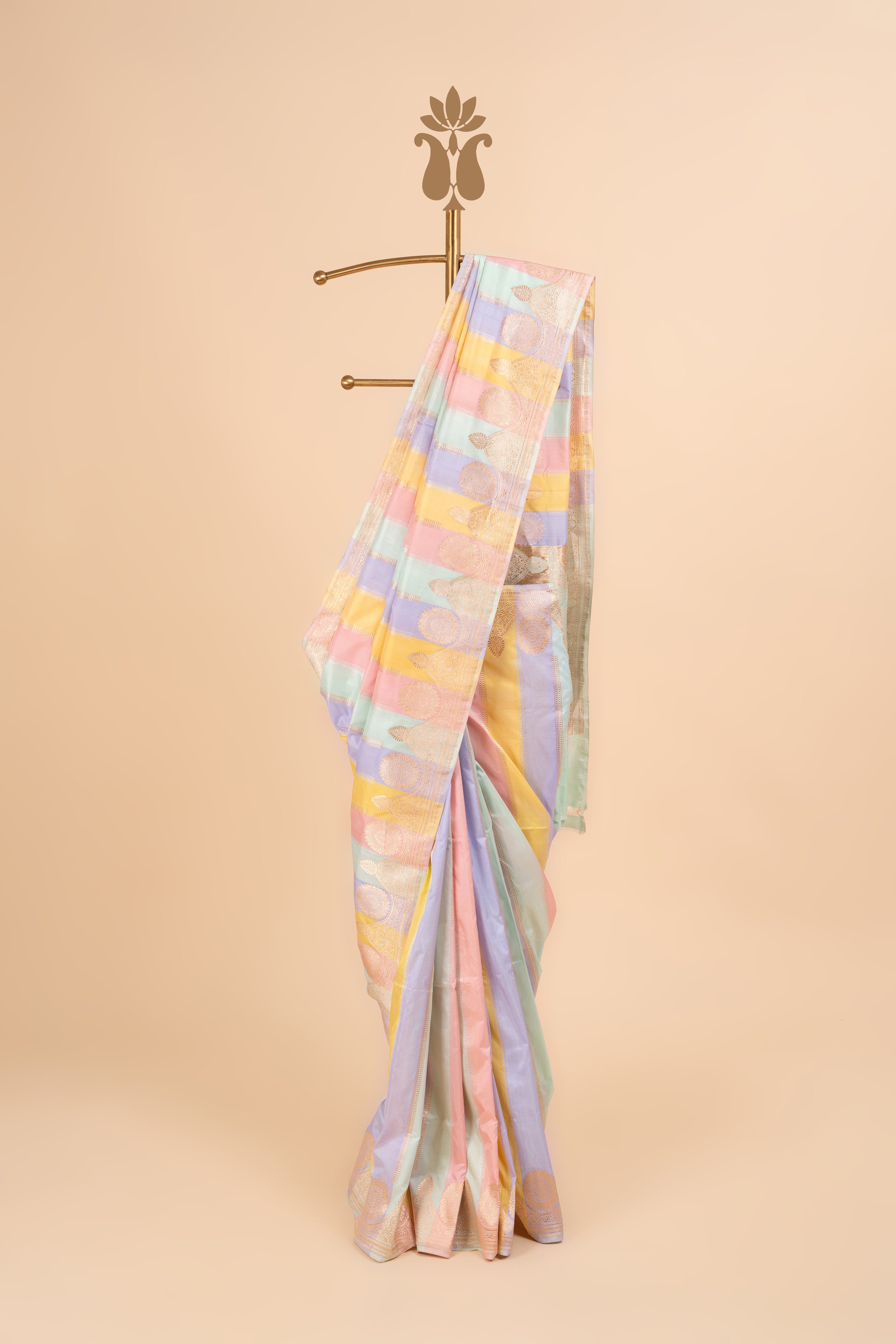 Luxurious Pastel Banrasi Charm Saree