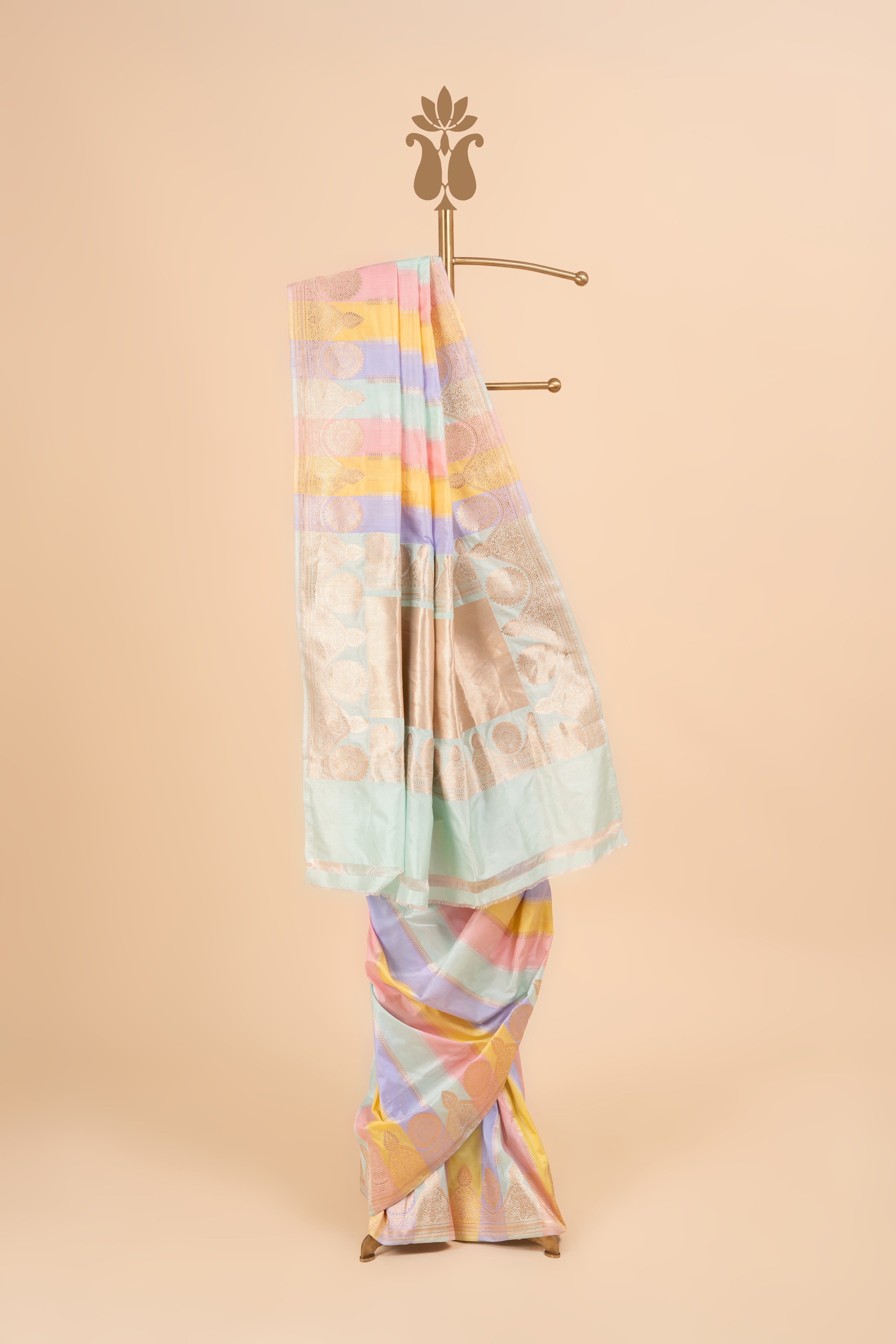 Luxurious Pastel Banrasi Charm Saree