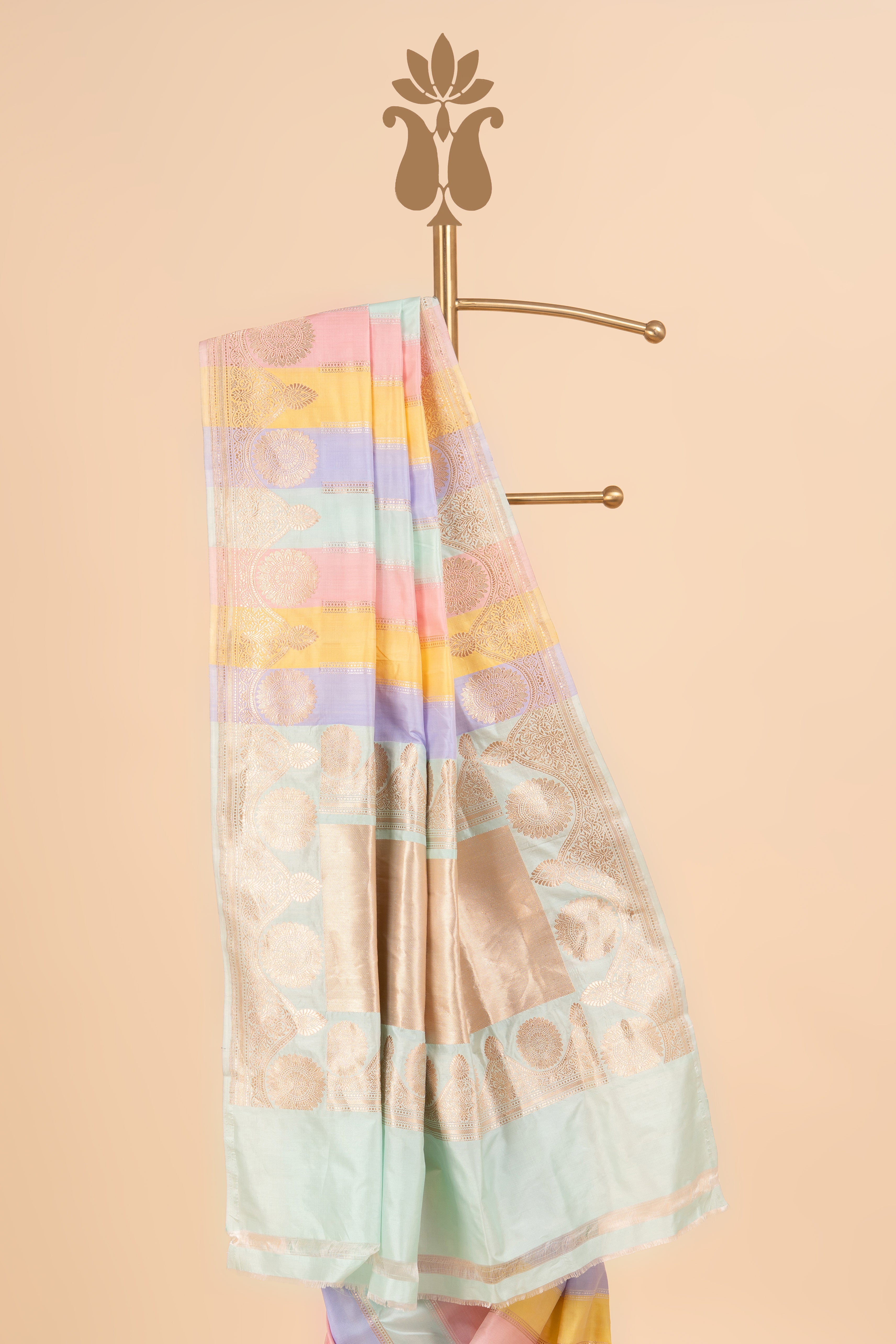 Luxurious Pastel Banrasi Charm Saree