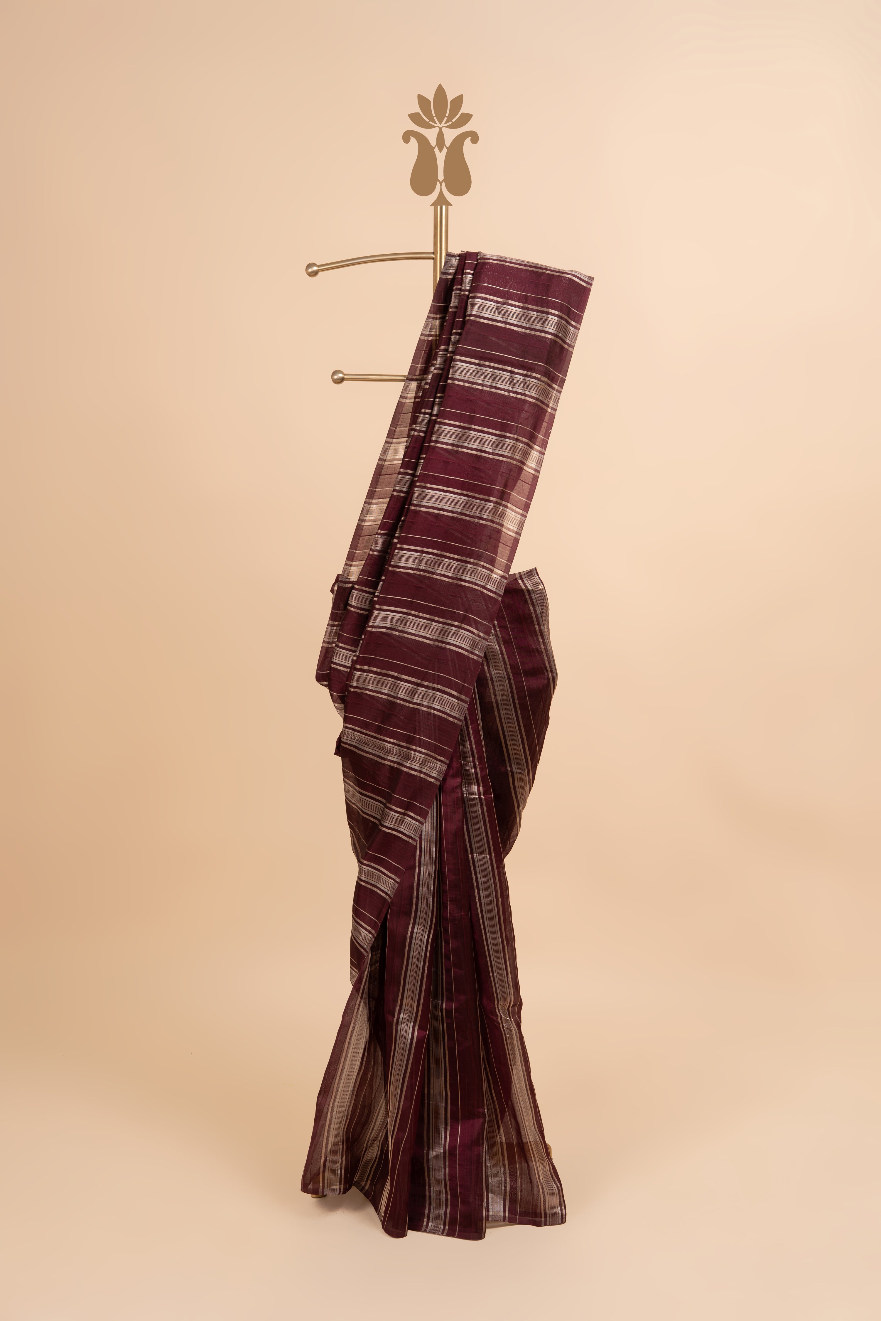 Maroon Party Ready Shine Saree