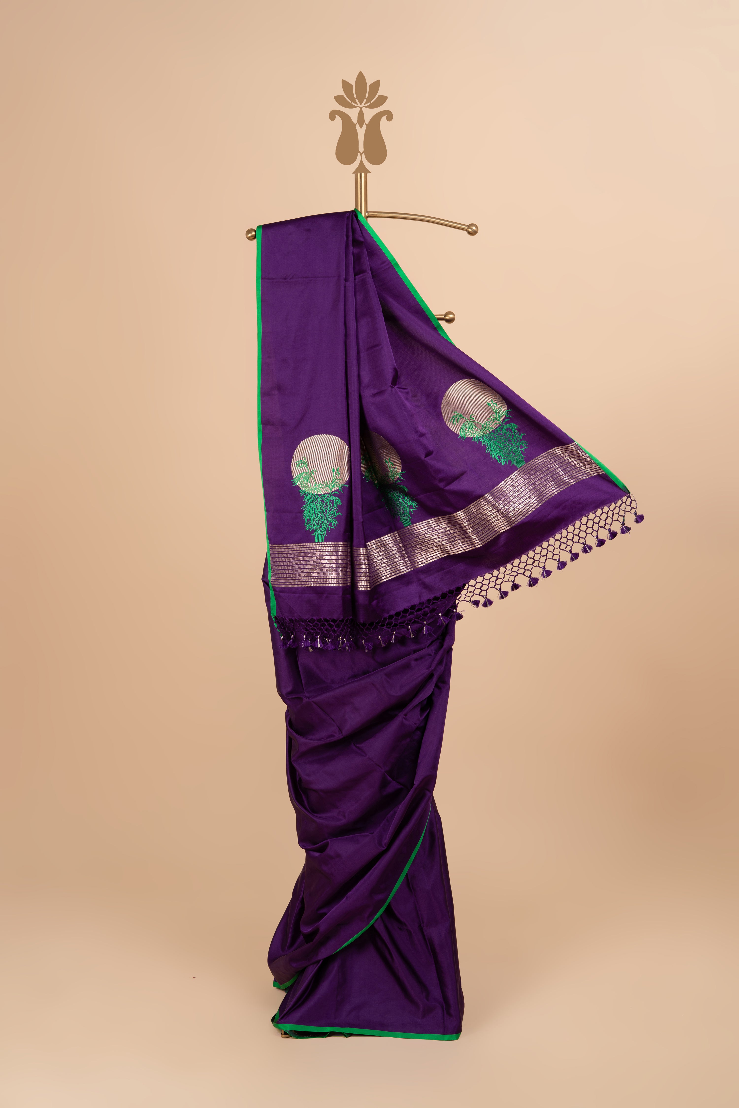 Purple Luxuruy Banarasi Opluence Saree