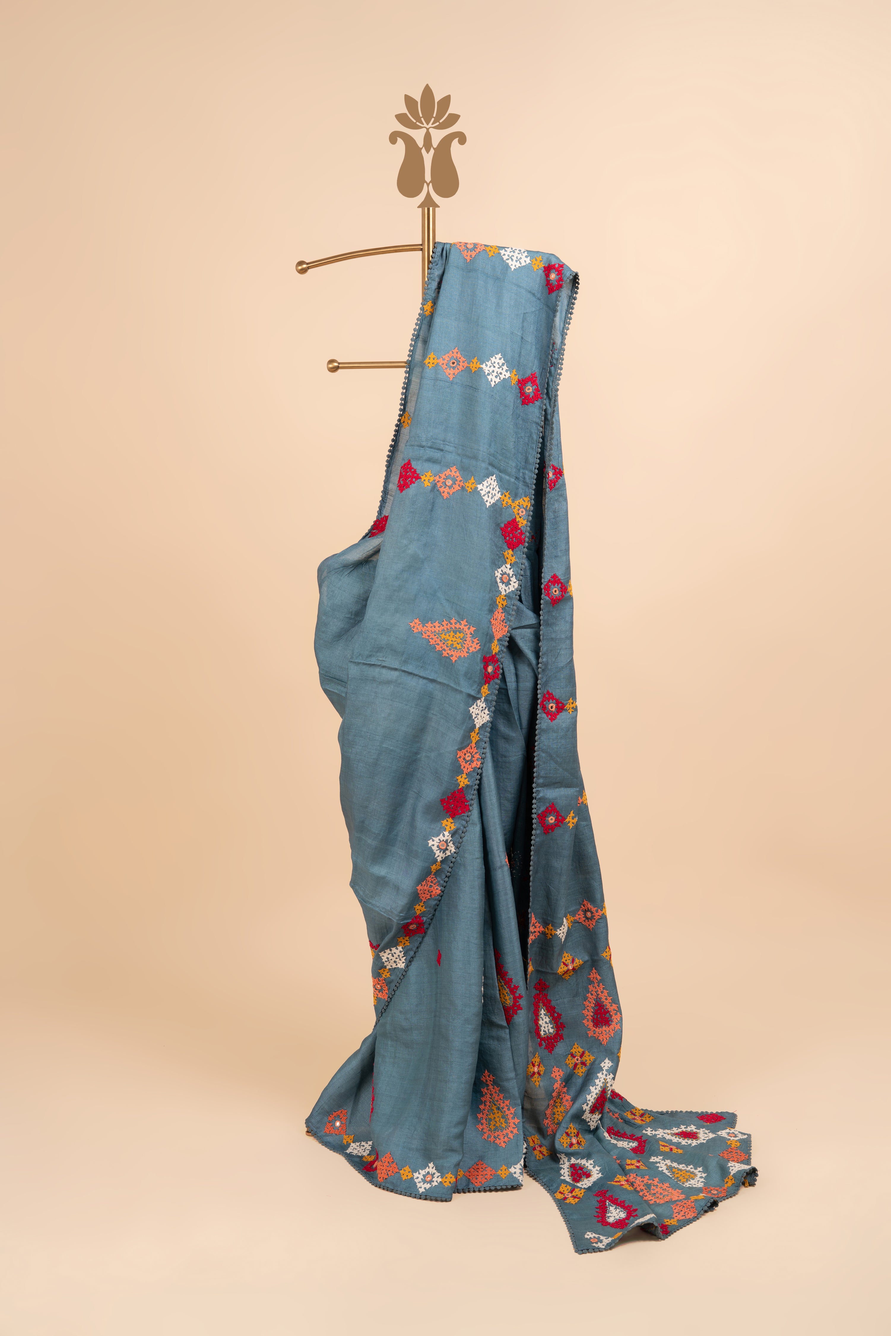 Royal Heritage Kutch Mirror Work Saree