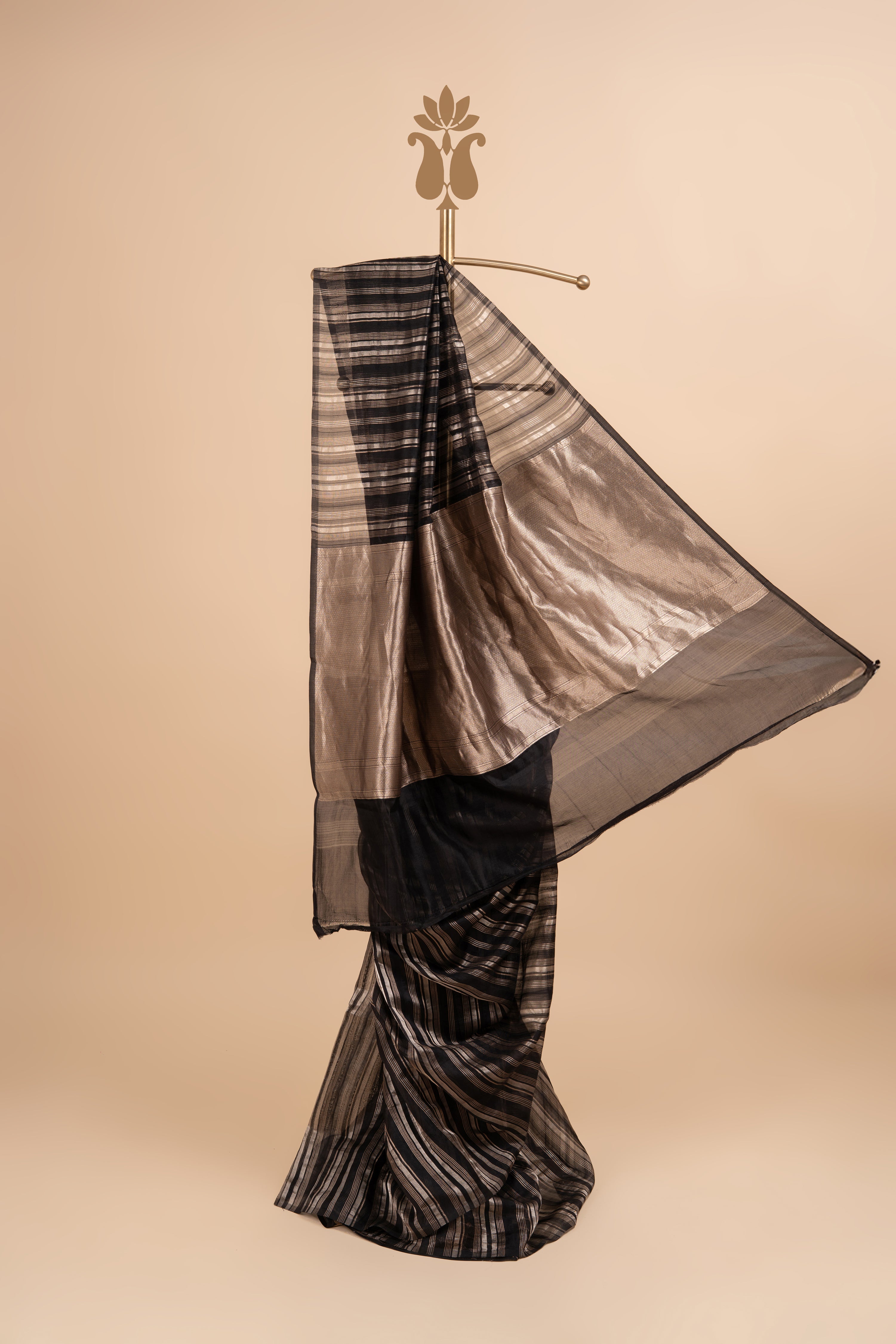 Black Party Ready Shine Saree