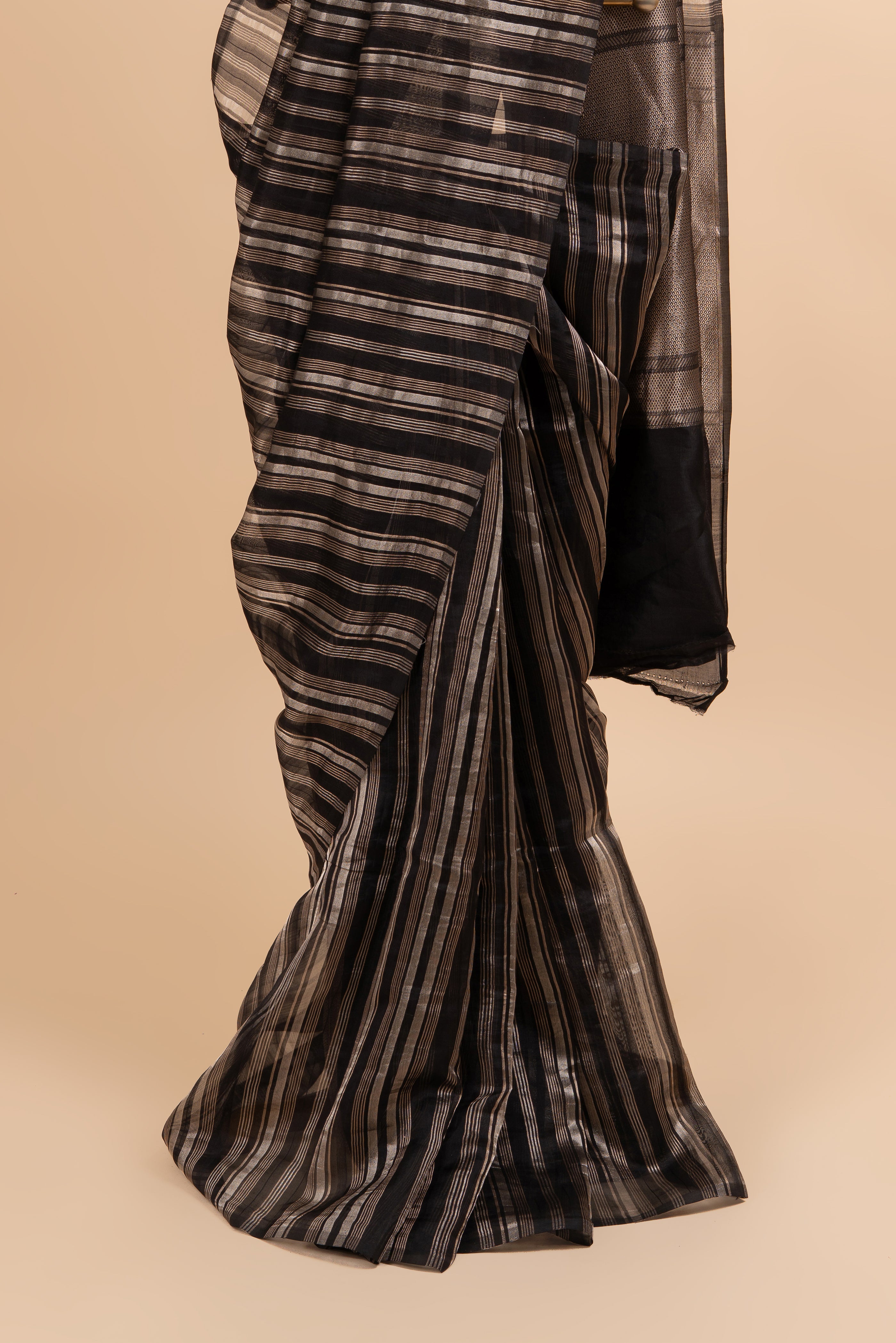 Black Party Ready Shine Saree