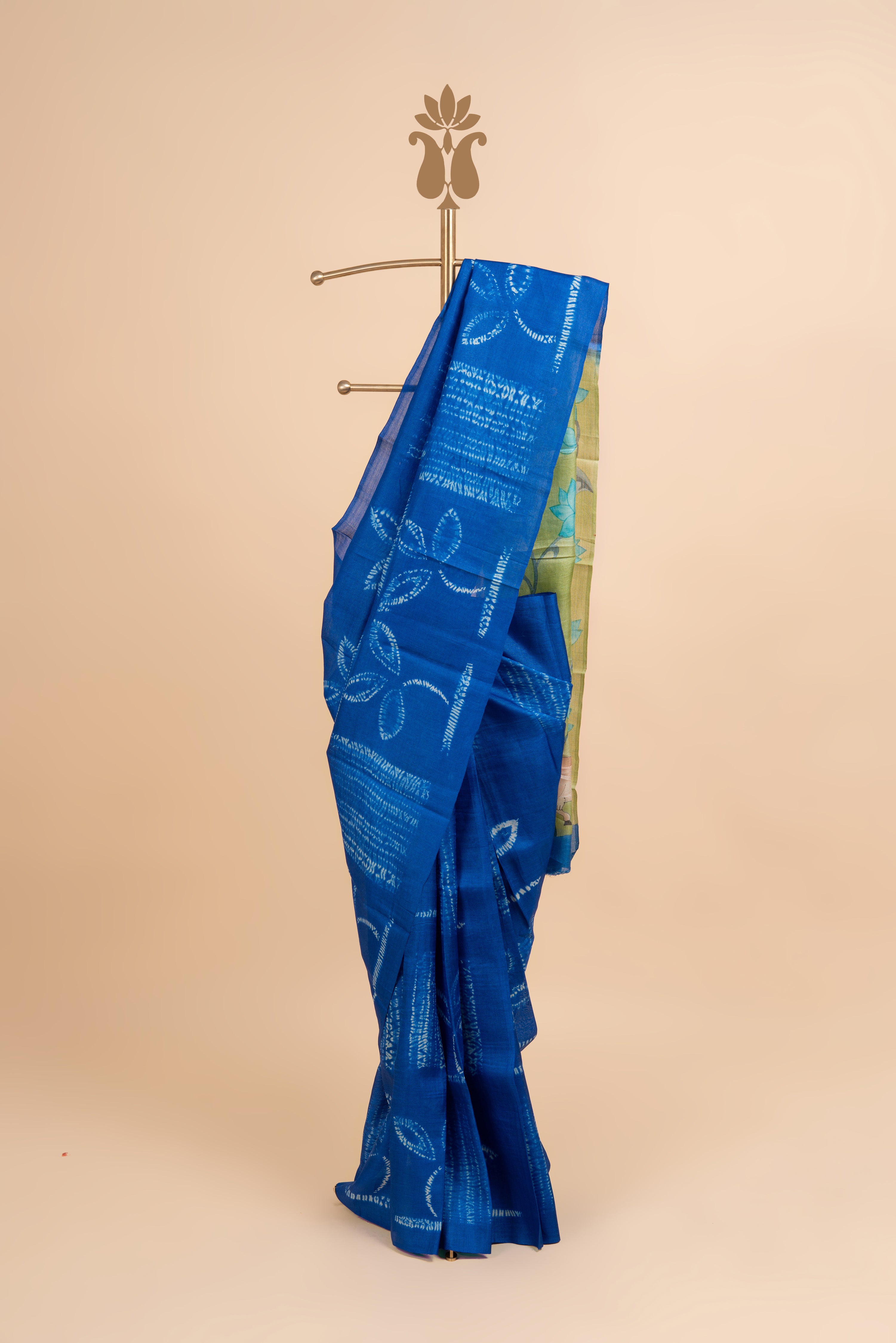 Blue Regal Canvas Tussar Silk Saree