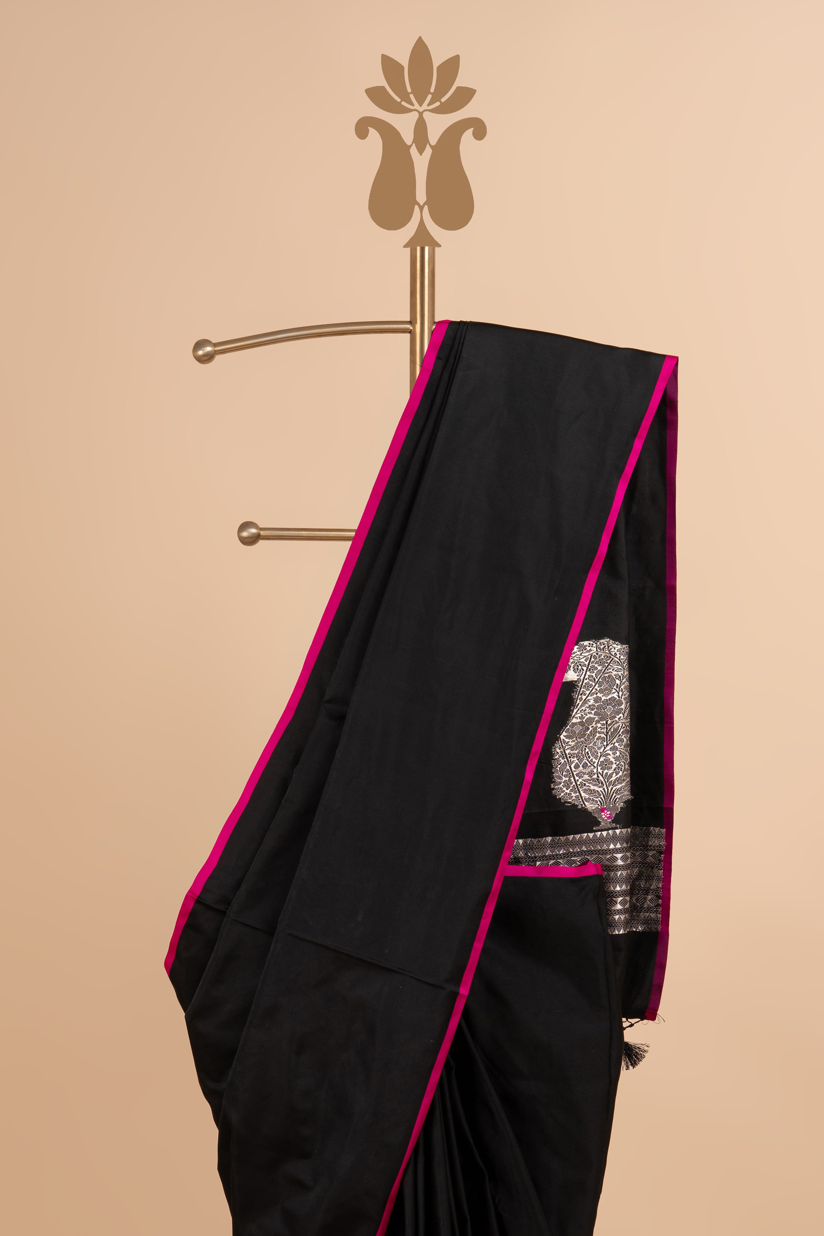 Classic Black & Pink Saree