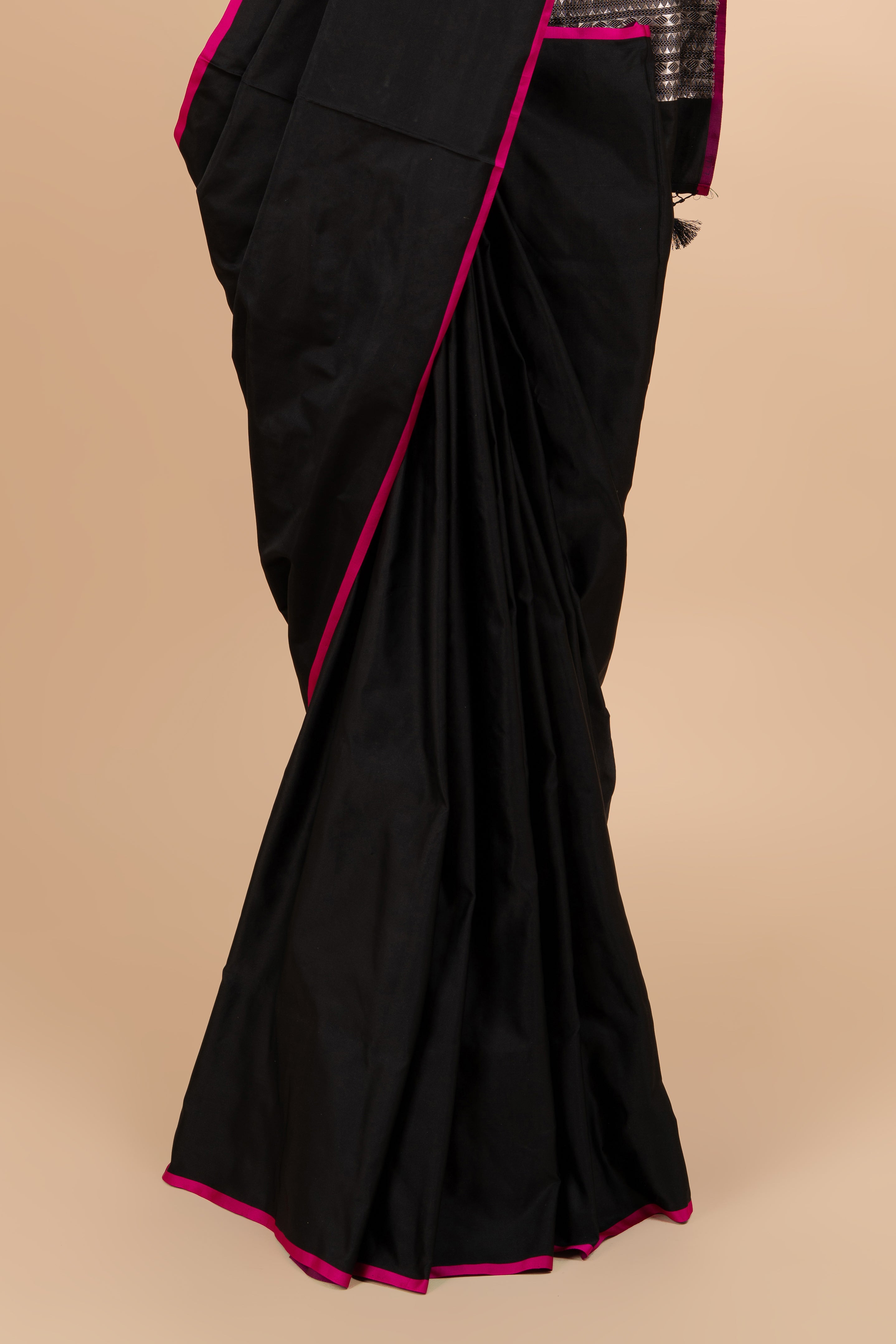 Classic Black & Pink Saree