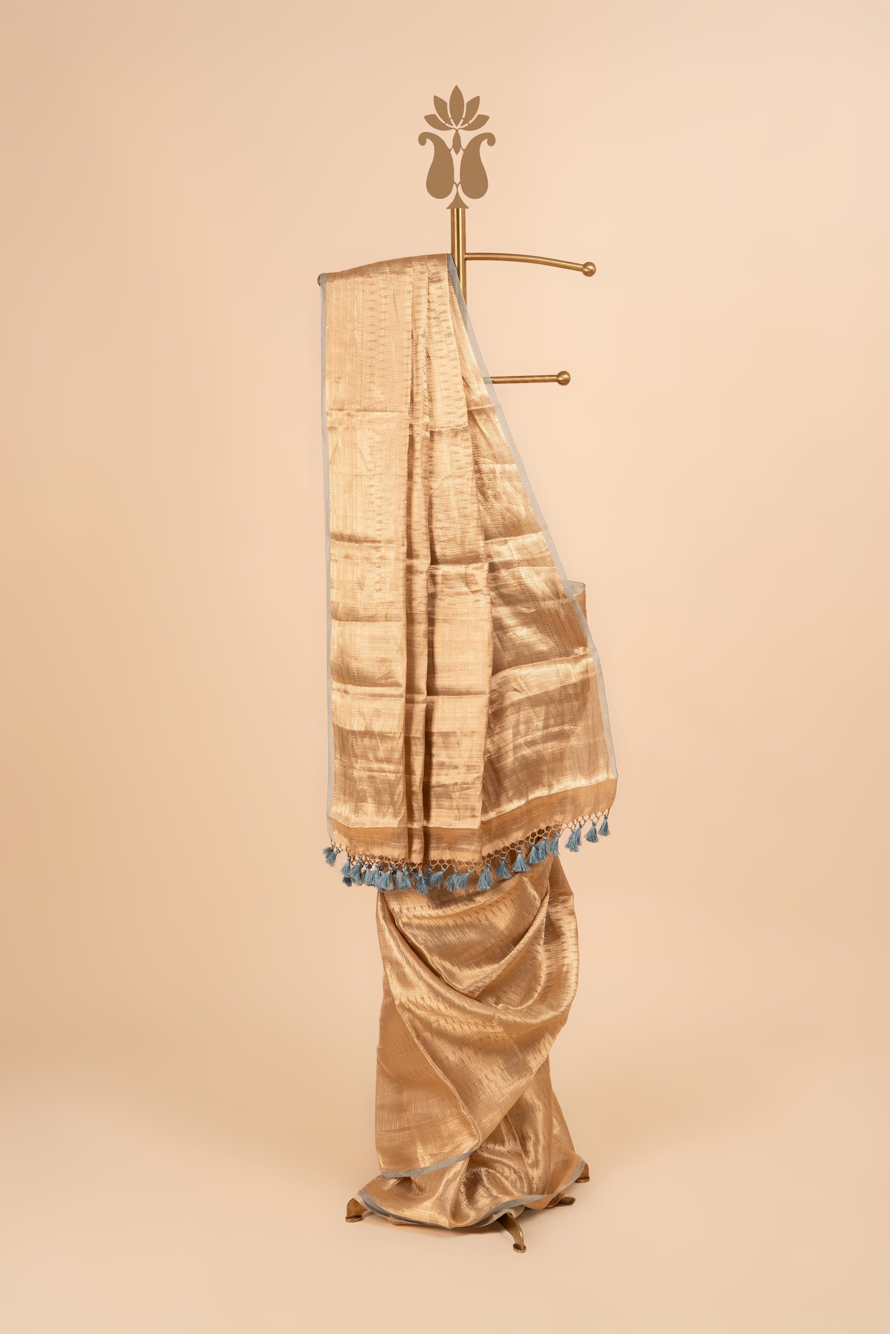 Classic Gold Banarasi Tissue Saree