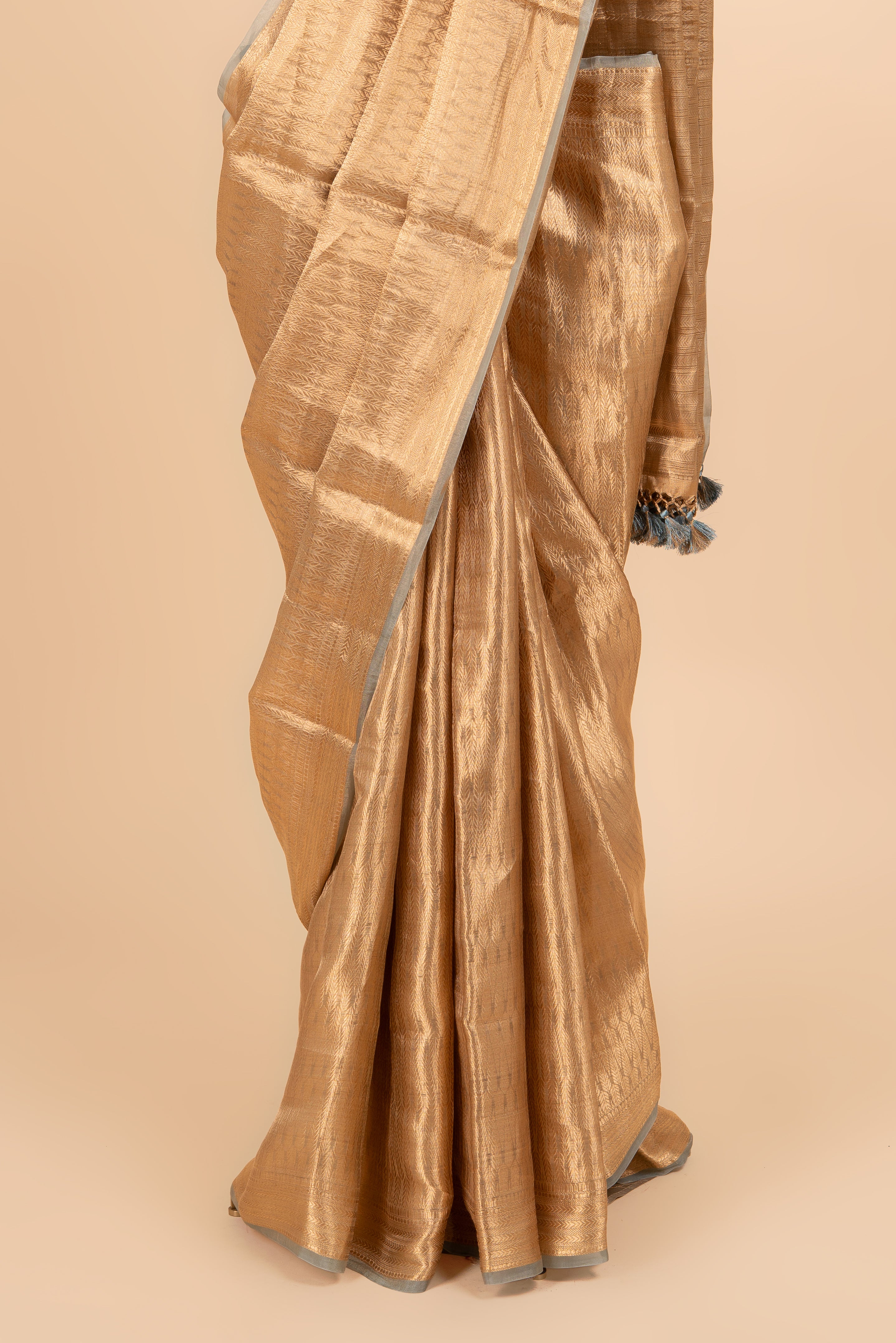 Classic Gold Banarasi Tissue Saree