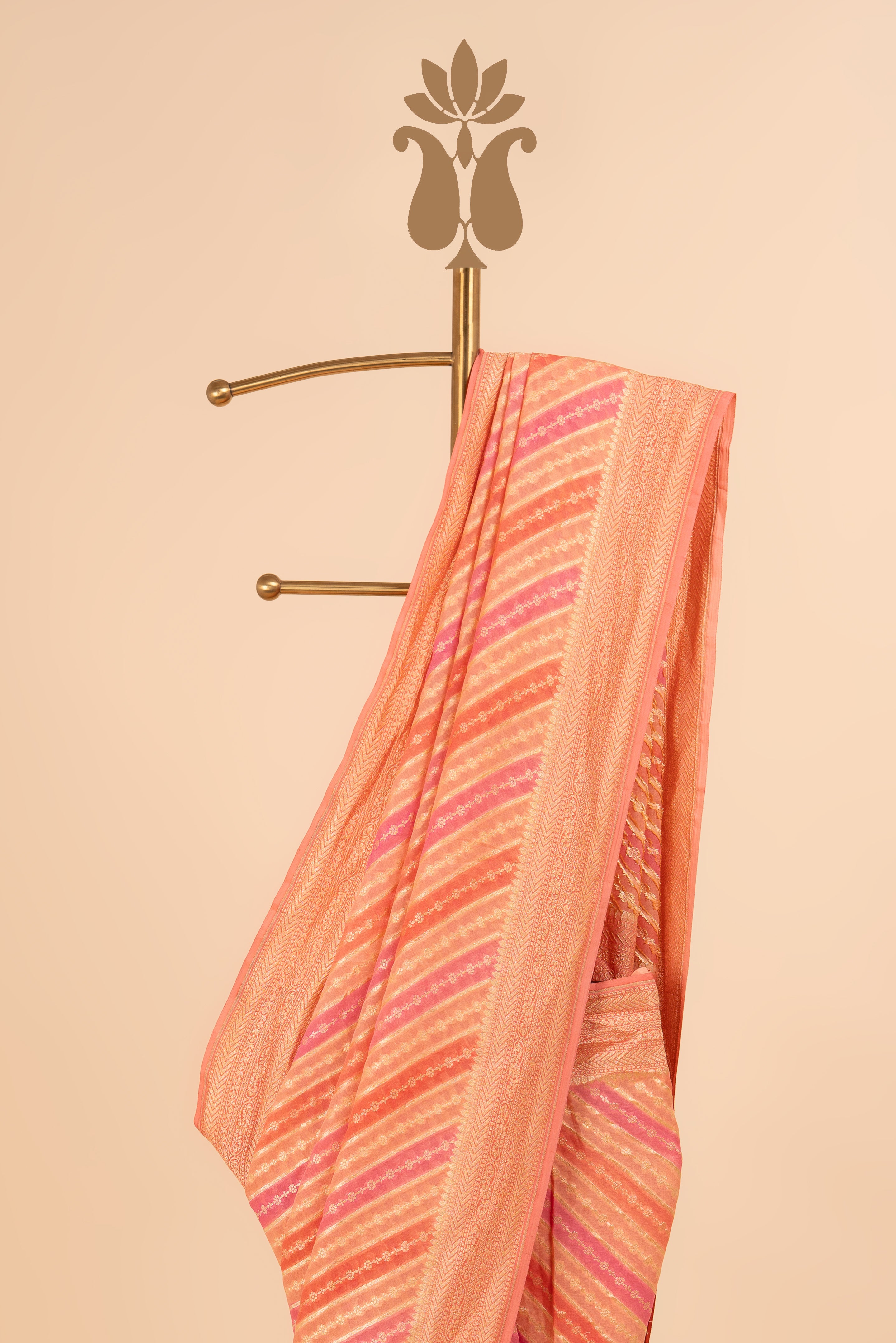 Contemprorary Zari Banarasi Georgette Saree