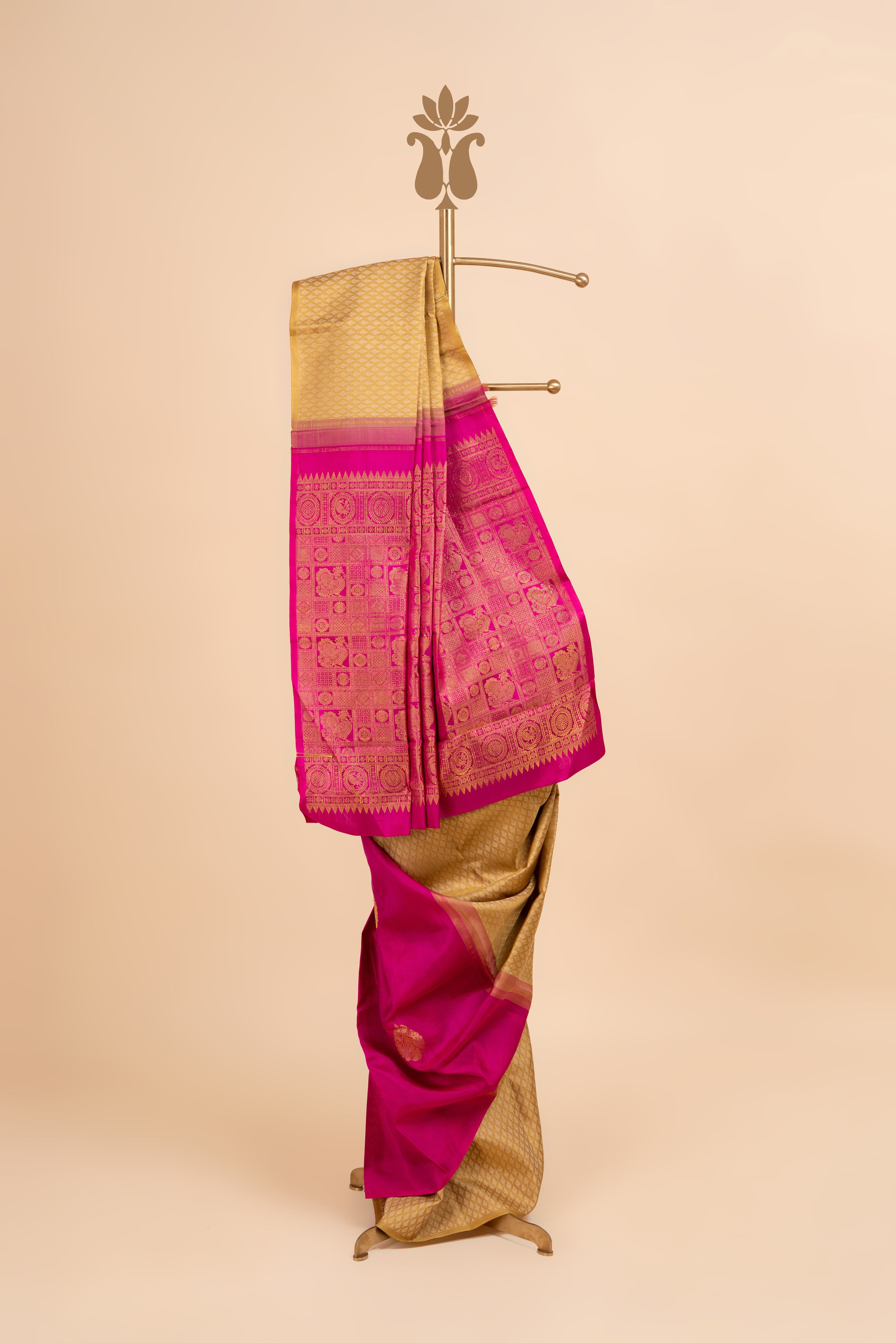 Borderless Kanjeevaram with Resham Brocade