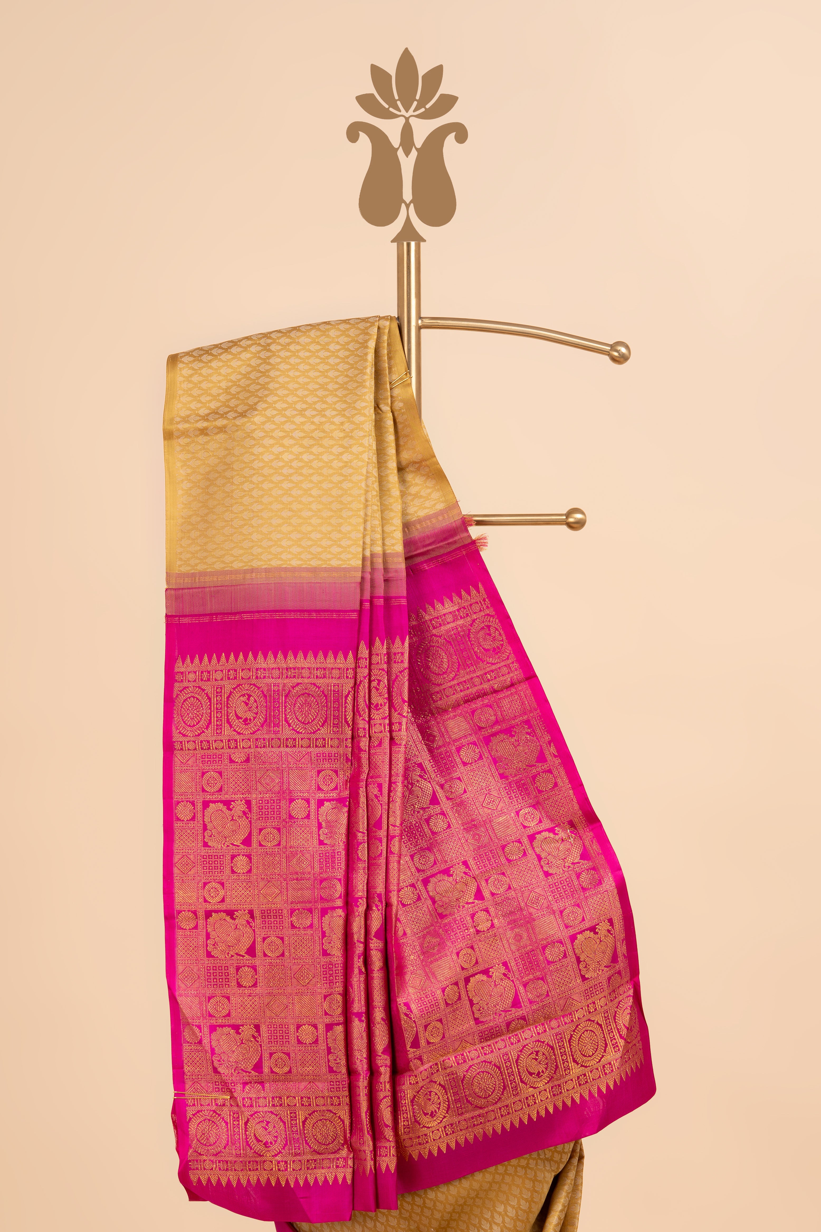 Borderless Kanjeevaram with Resham Brocade