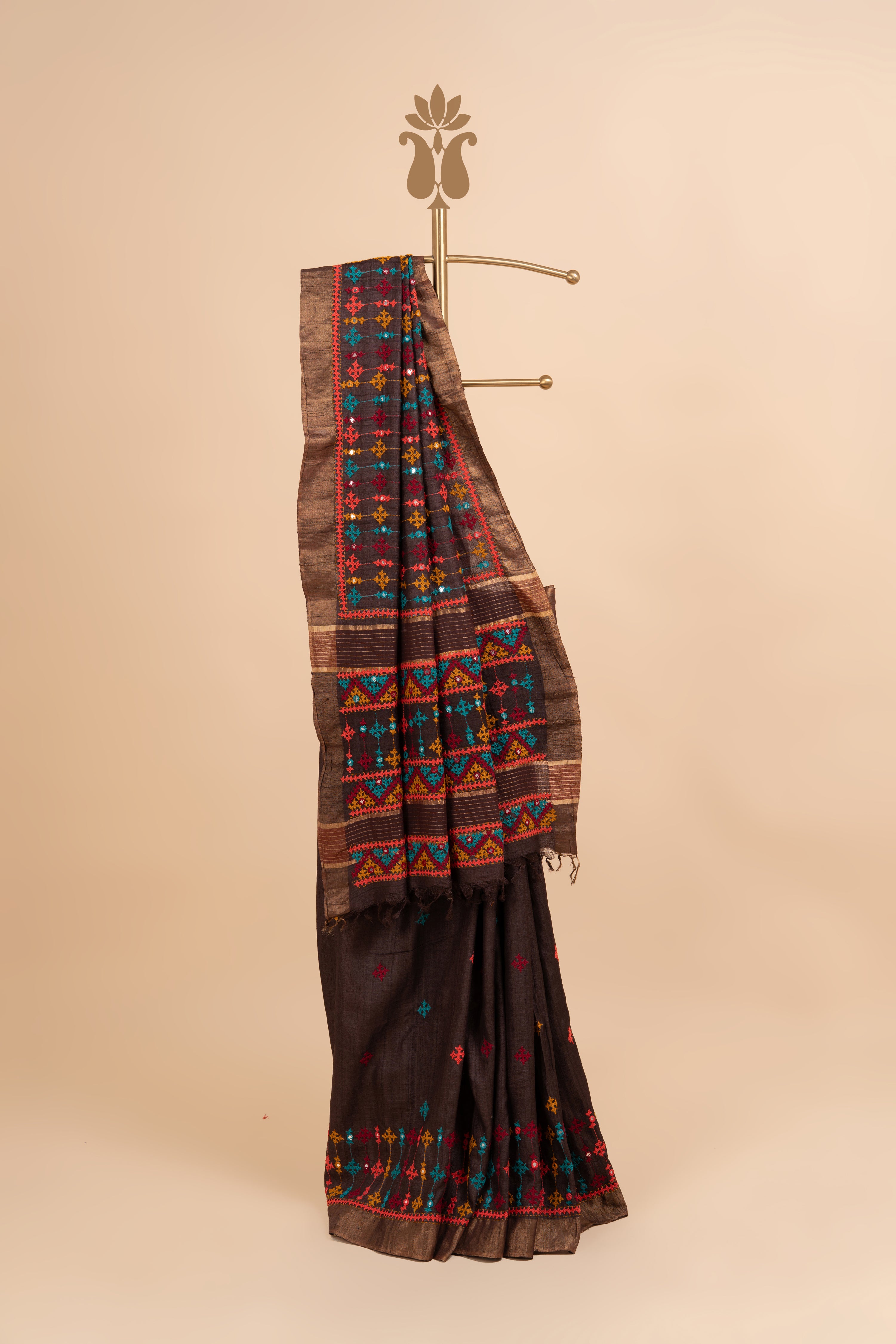 Festive Heirloom Tussar Silk Saree