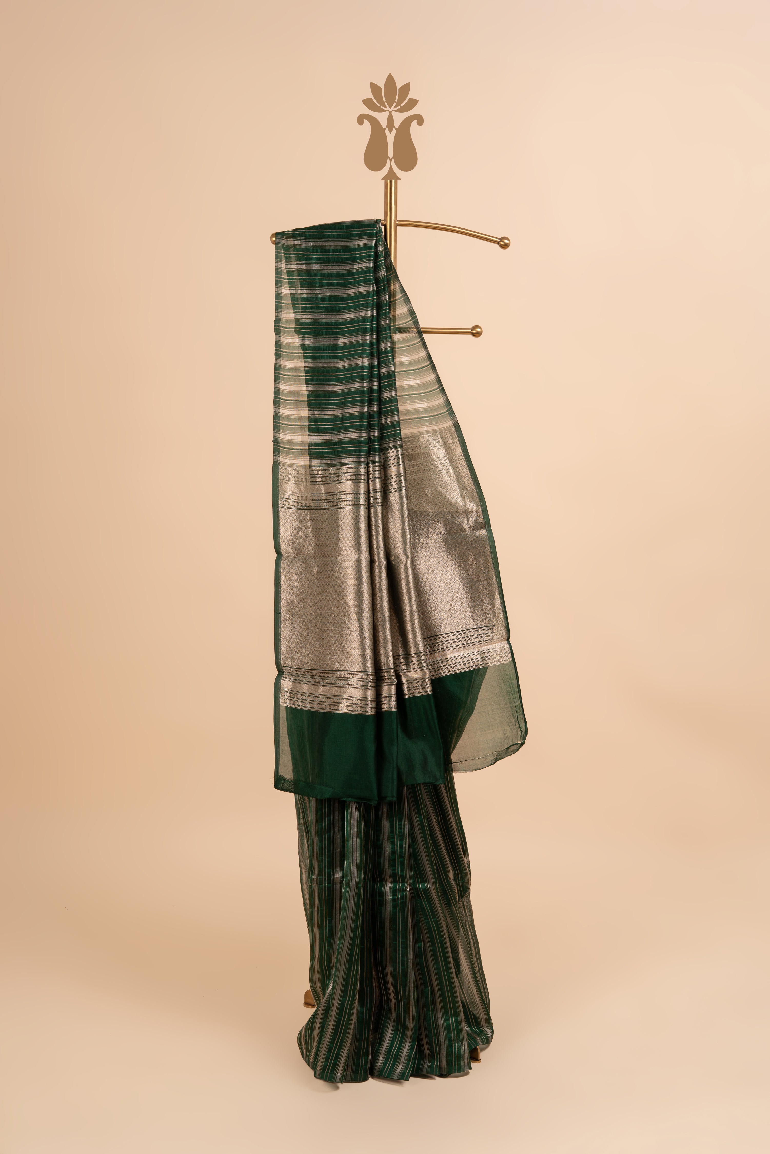 Green Party Ready Shine Saree