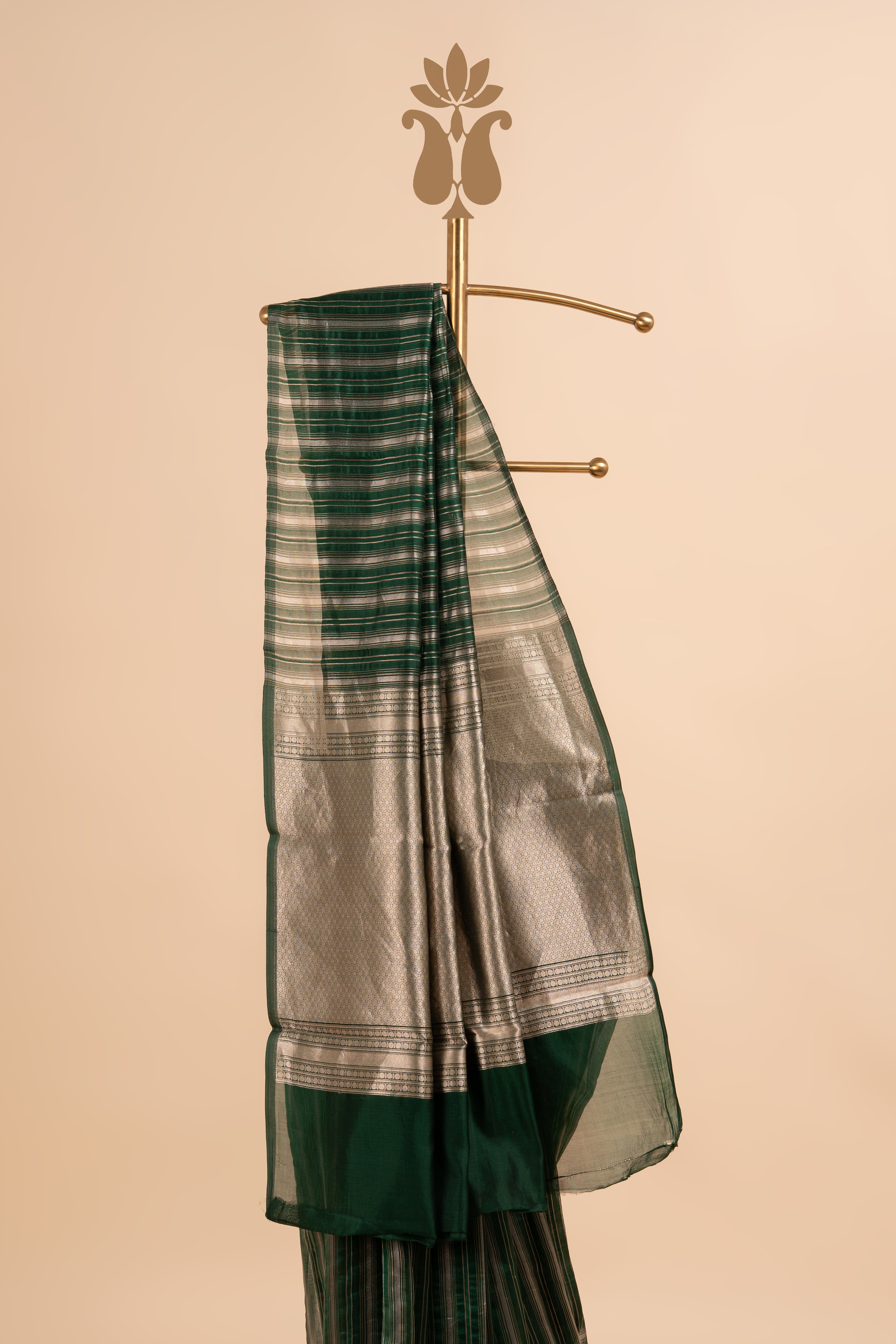 Green Party Ready Shine Saree