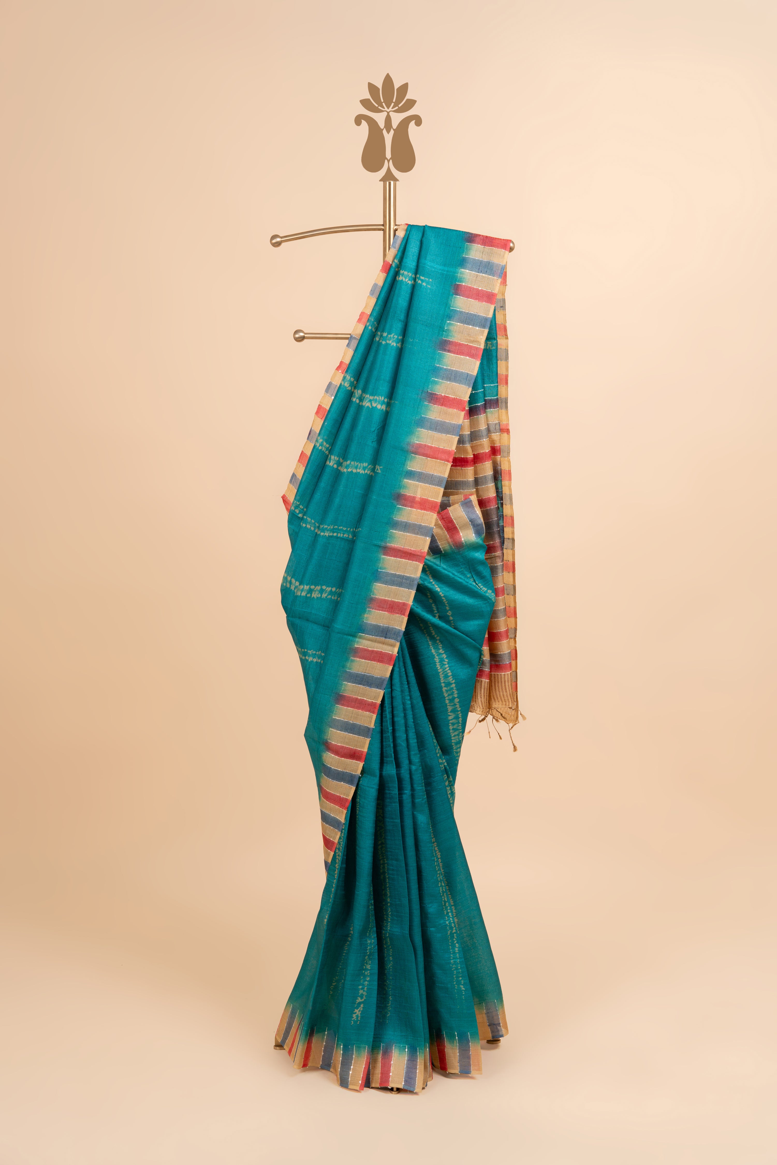Handpainted Tussar Saree