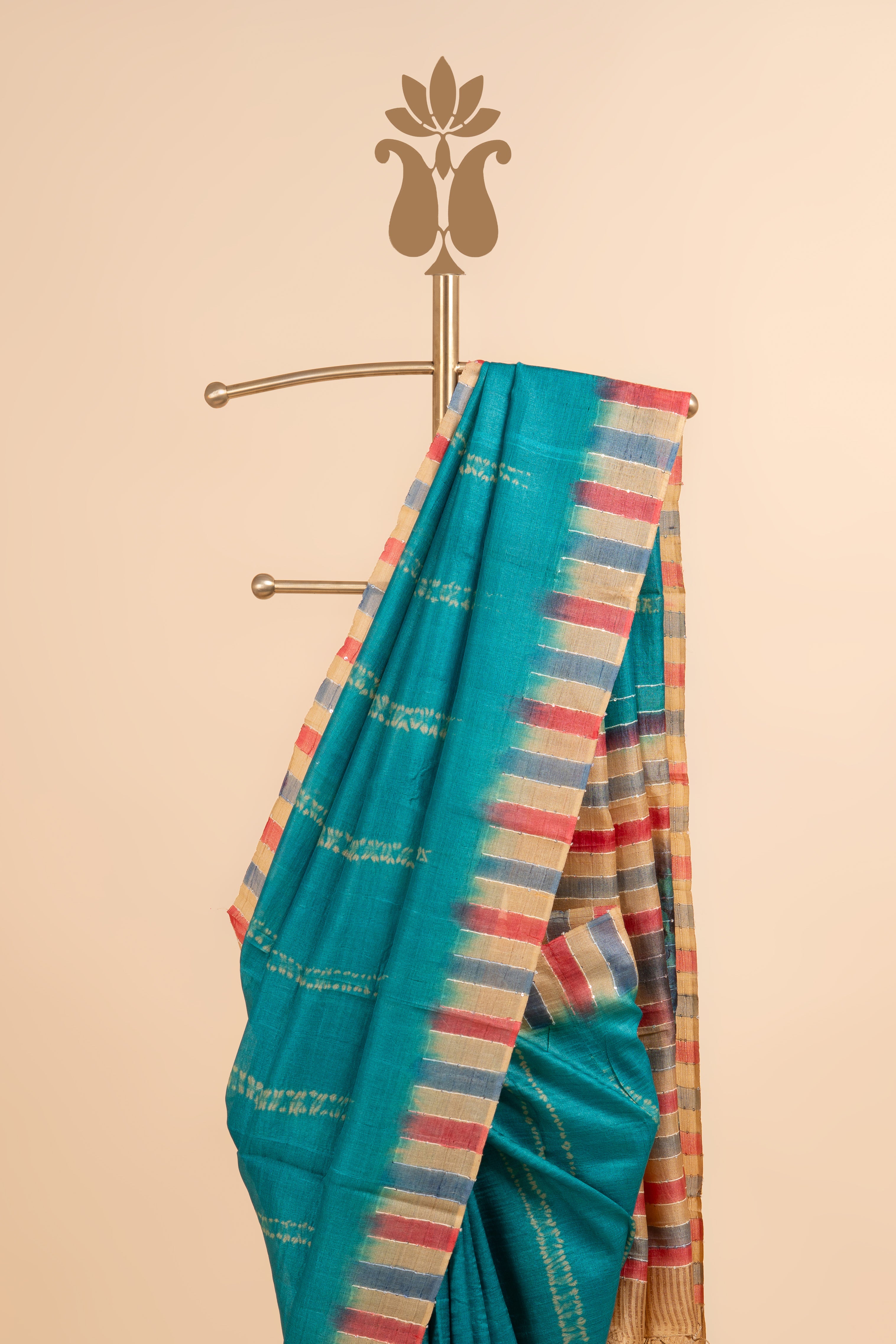 Handpainted Tussar Saree