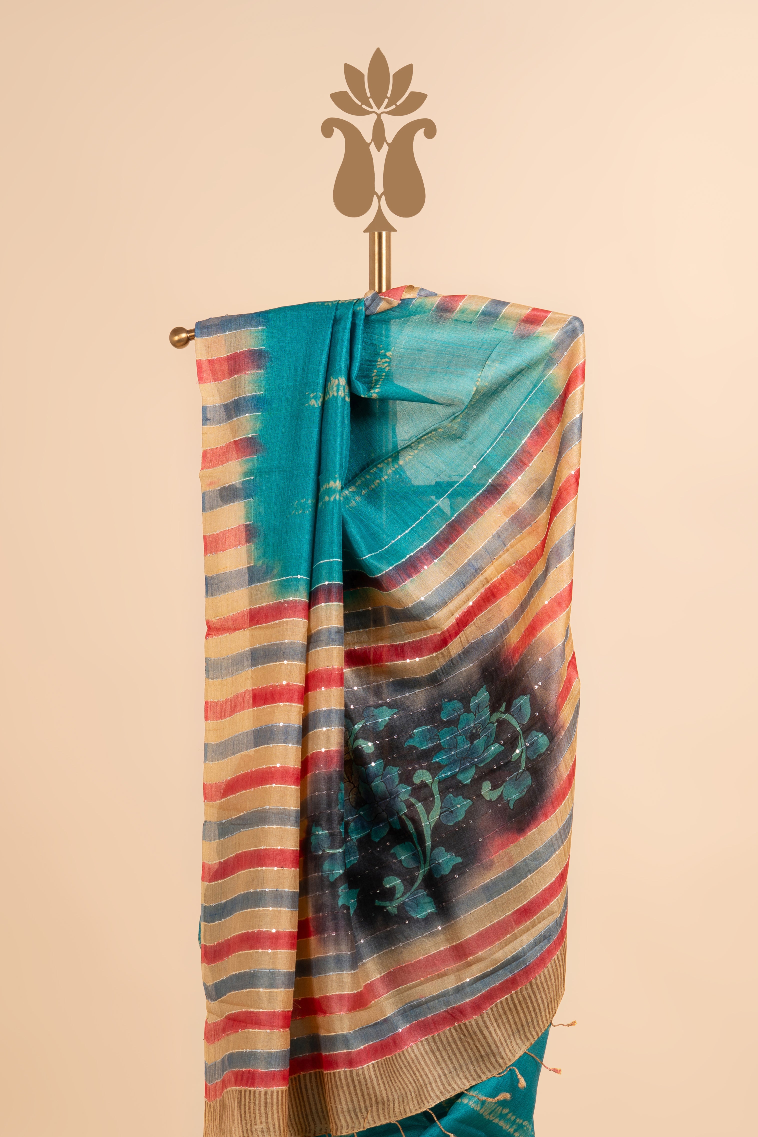 Handpainted Tussar Saree