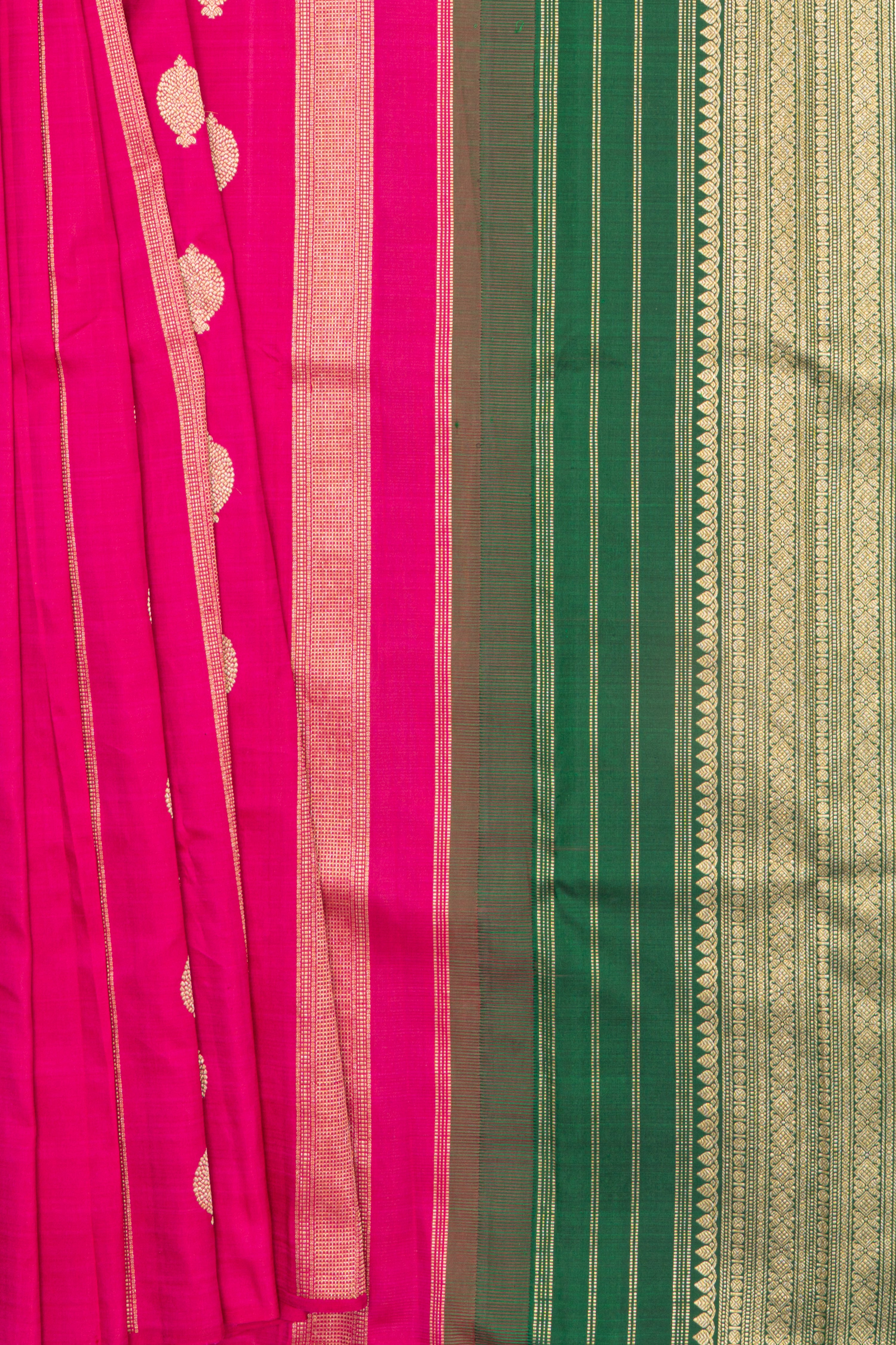 Jewel Tone Borderless Kanjeevaram