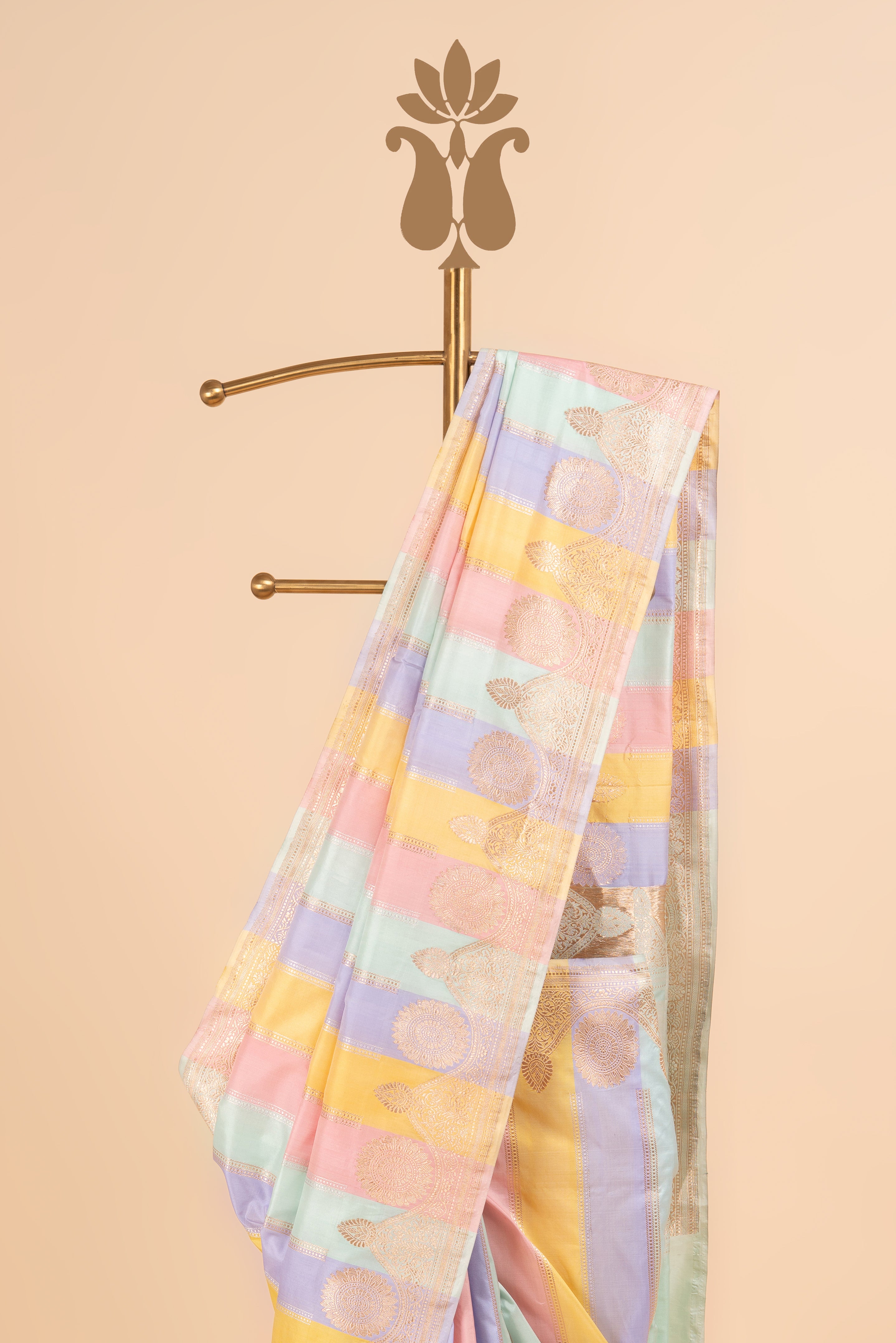 Luxurious Pastel Banrasi Charm Saree