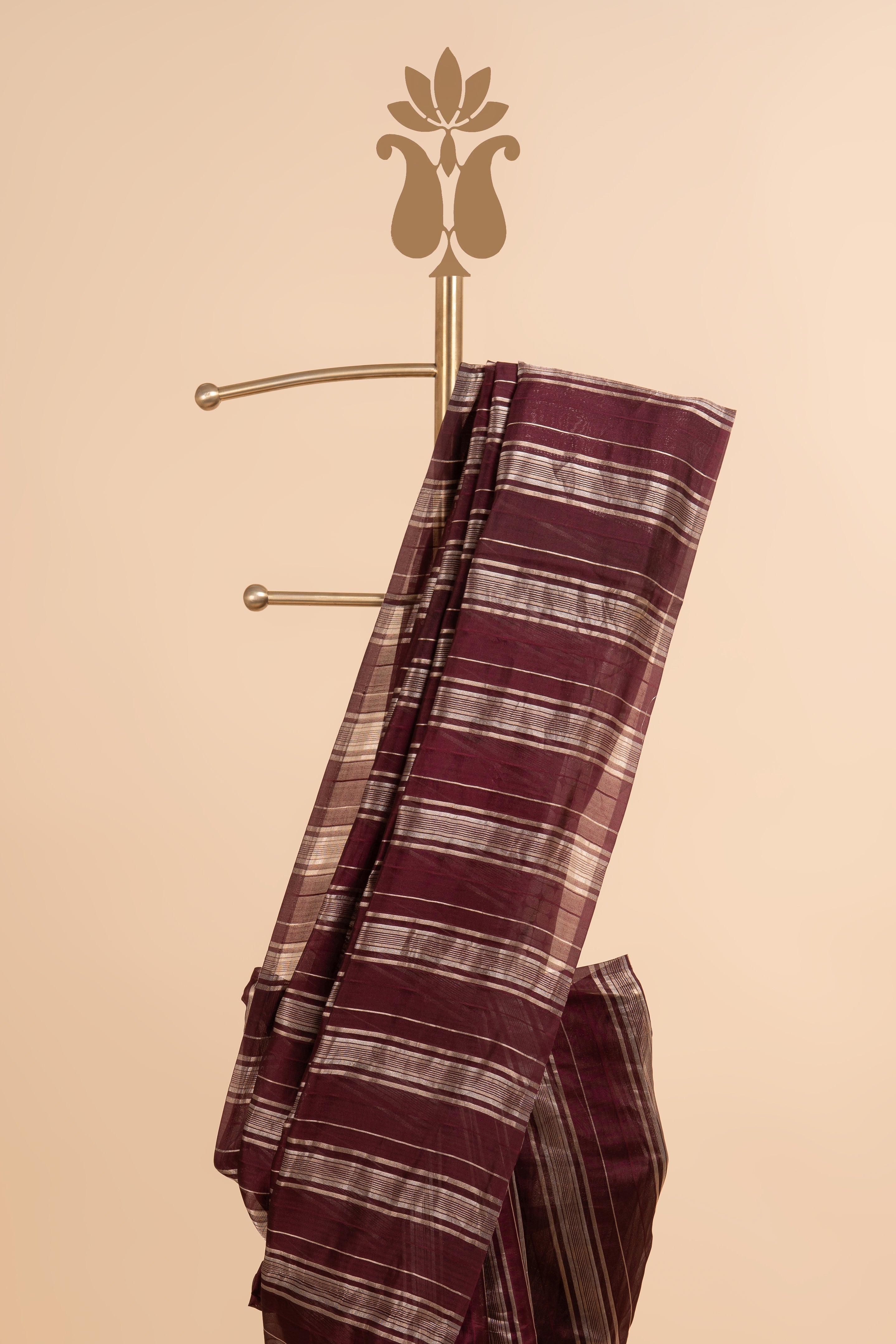 Maroon Party Ready Shine Saree