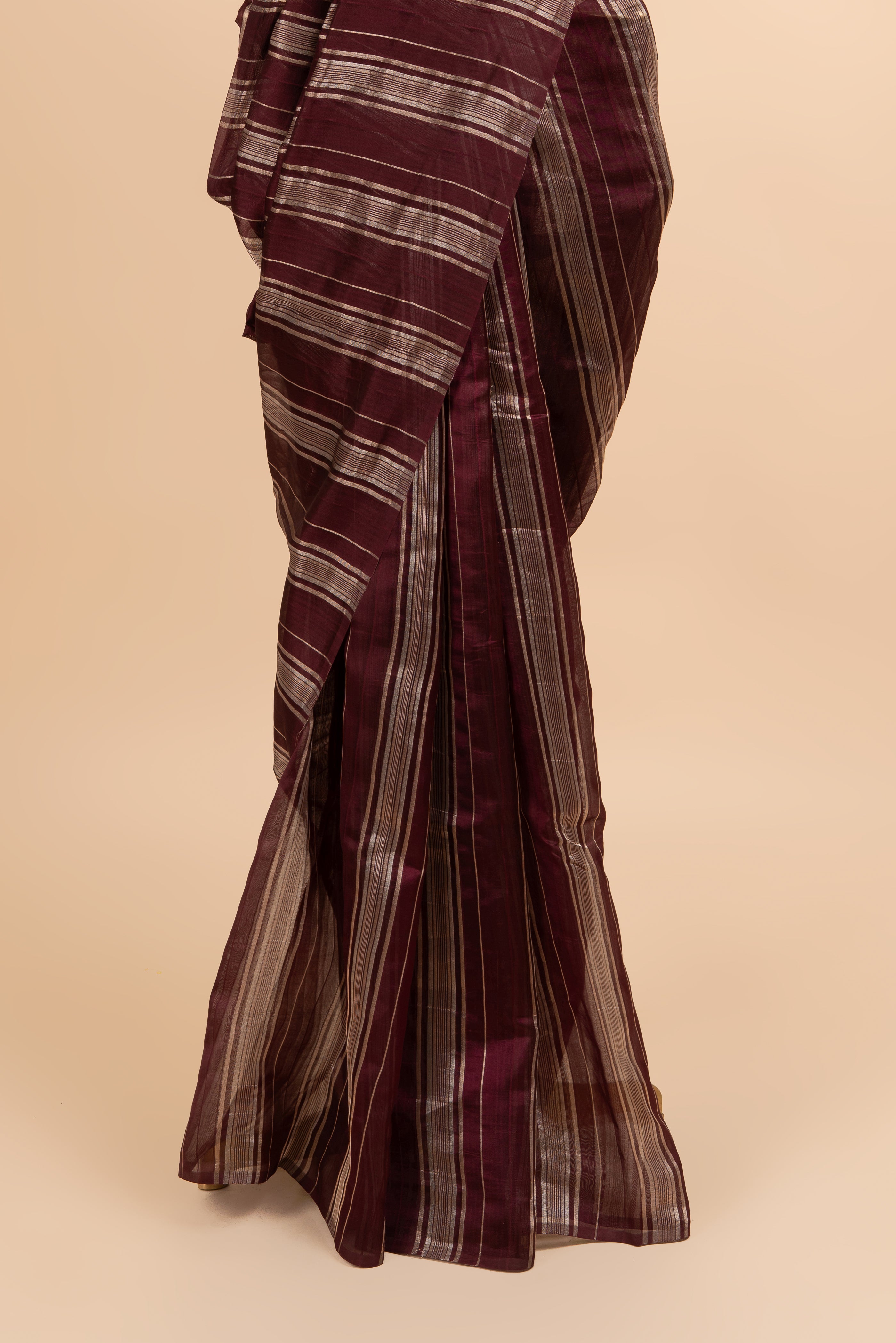 Maroon Party Ready Shine Saree