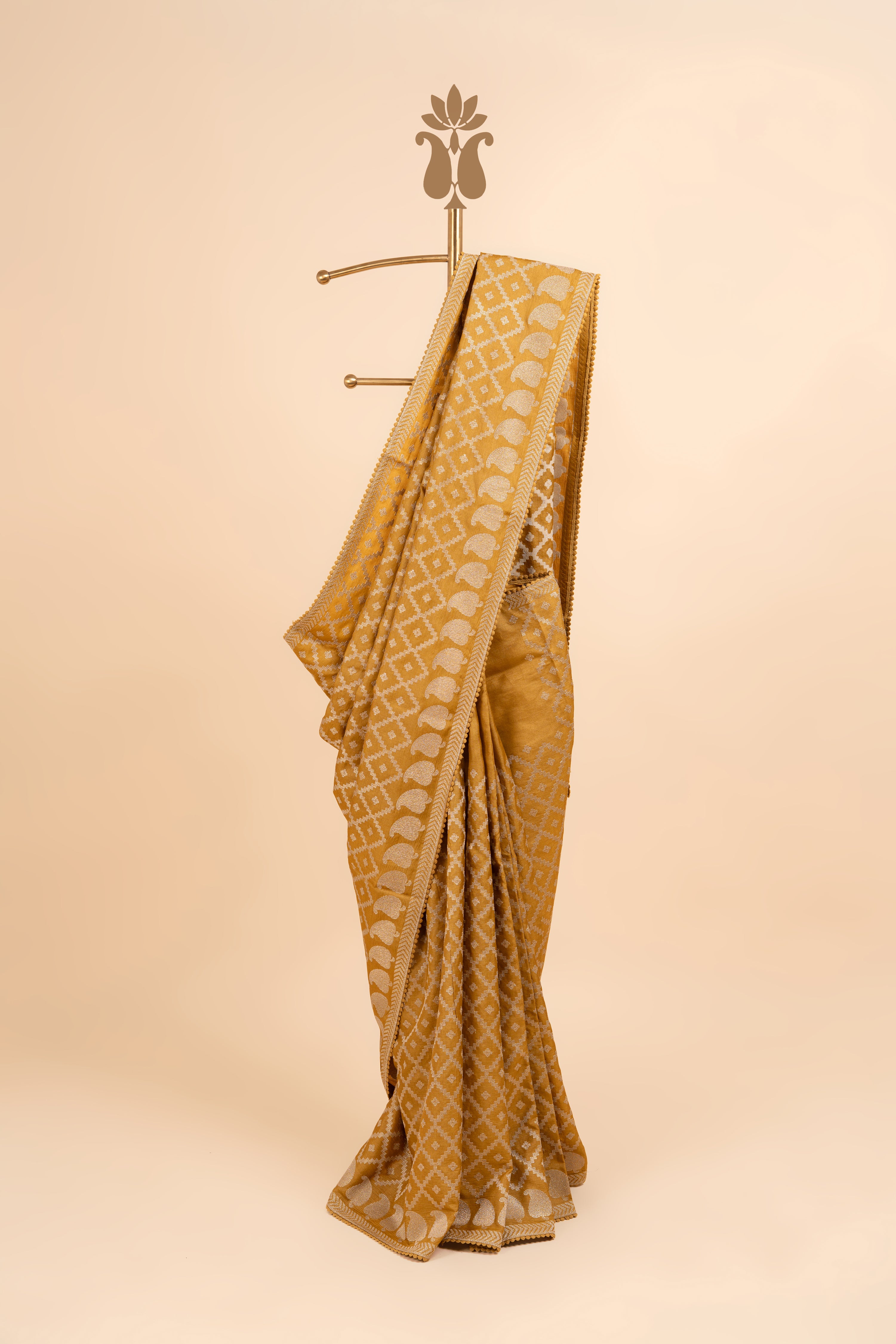 Pure Tussar Embroidered Saree