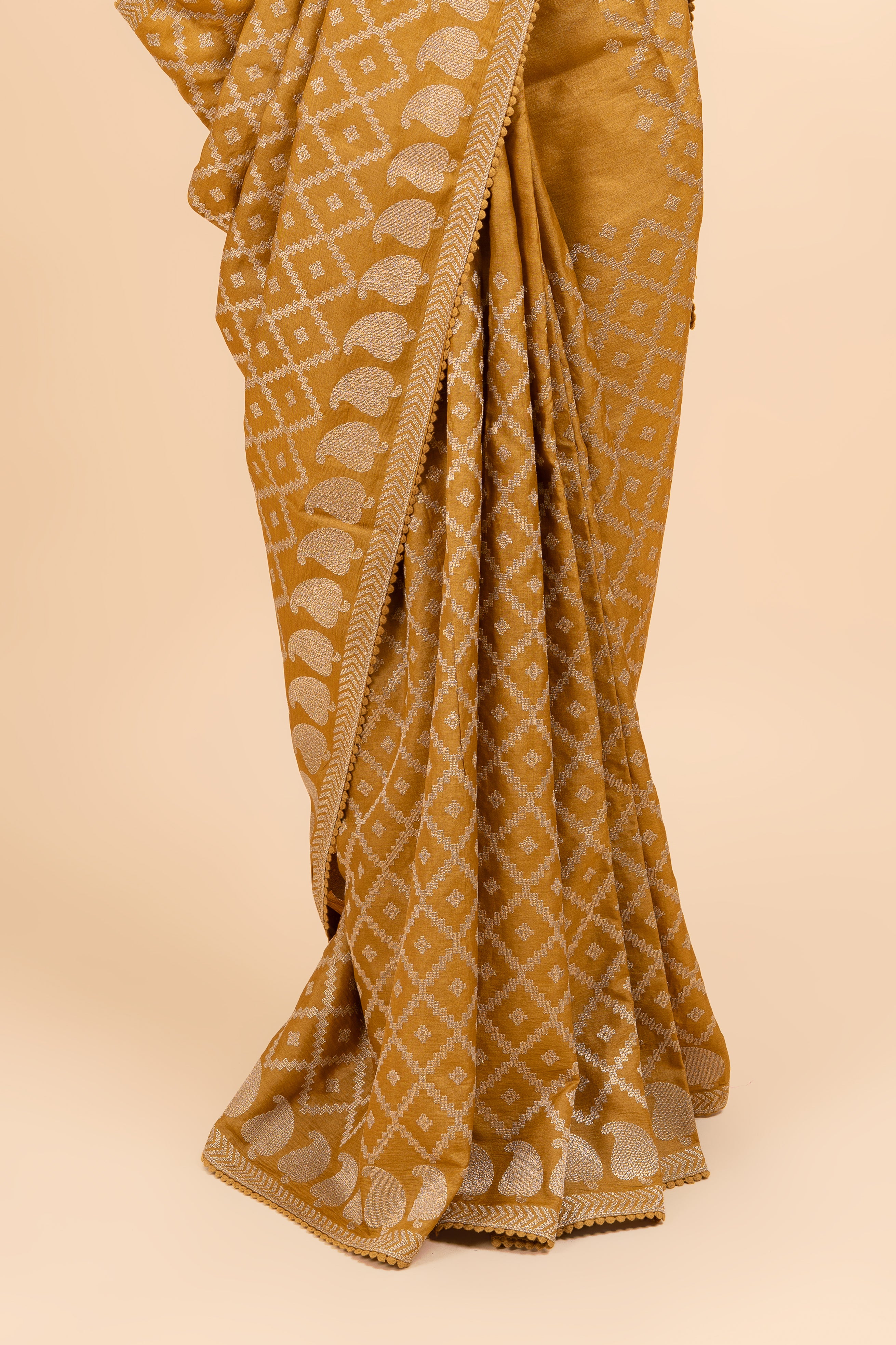 Pure Tussar Embroidered Saree