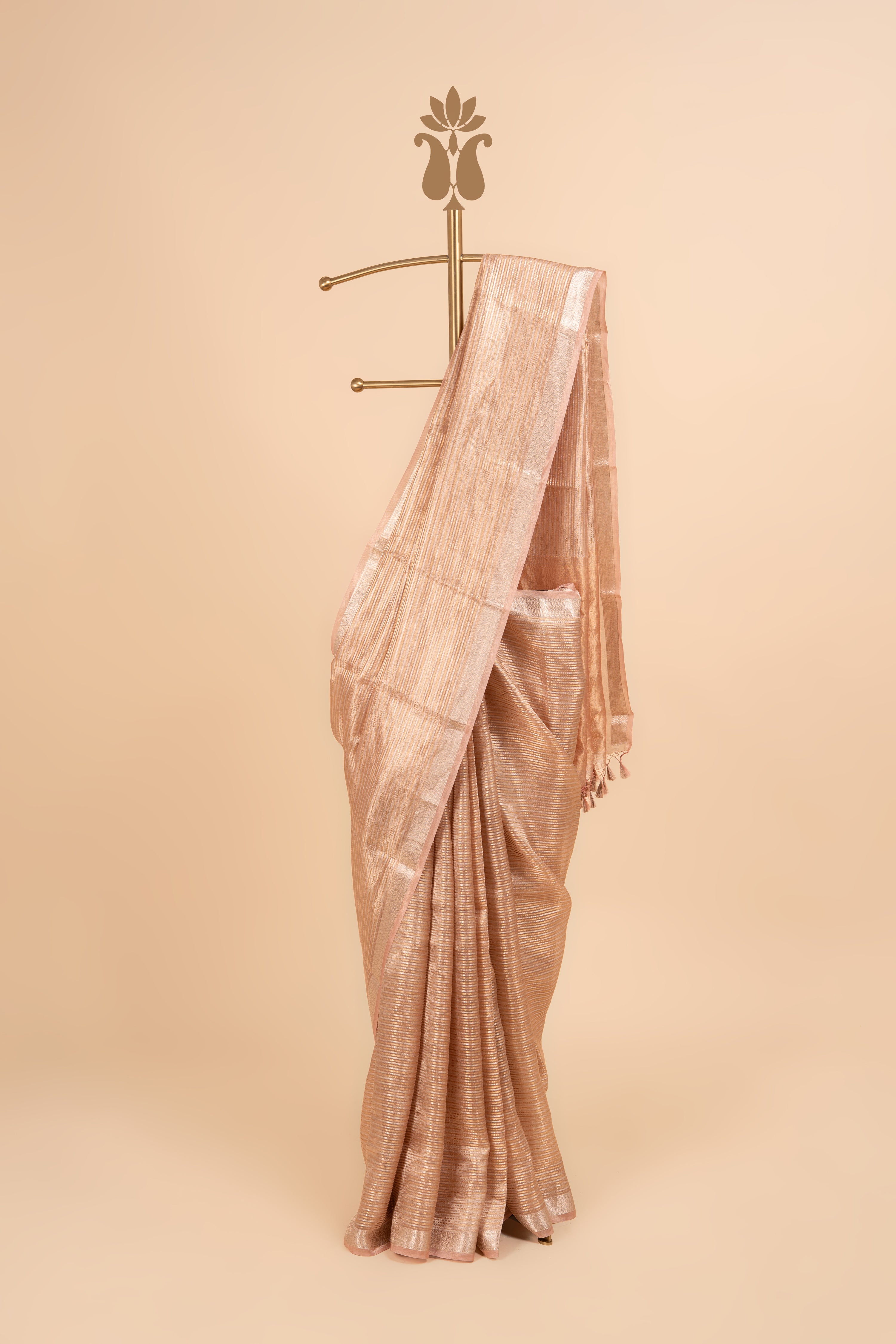 Pastel Banarasi Tissue Saree
