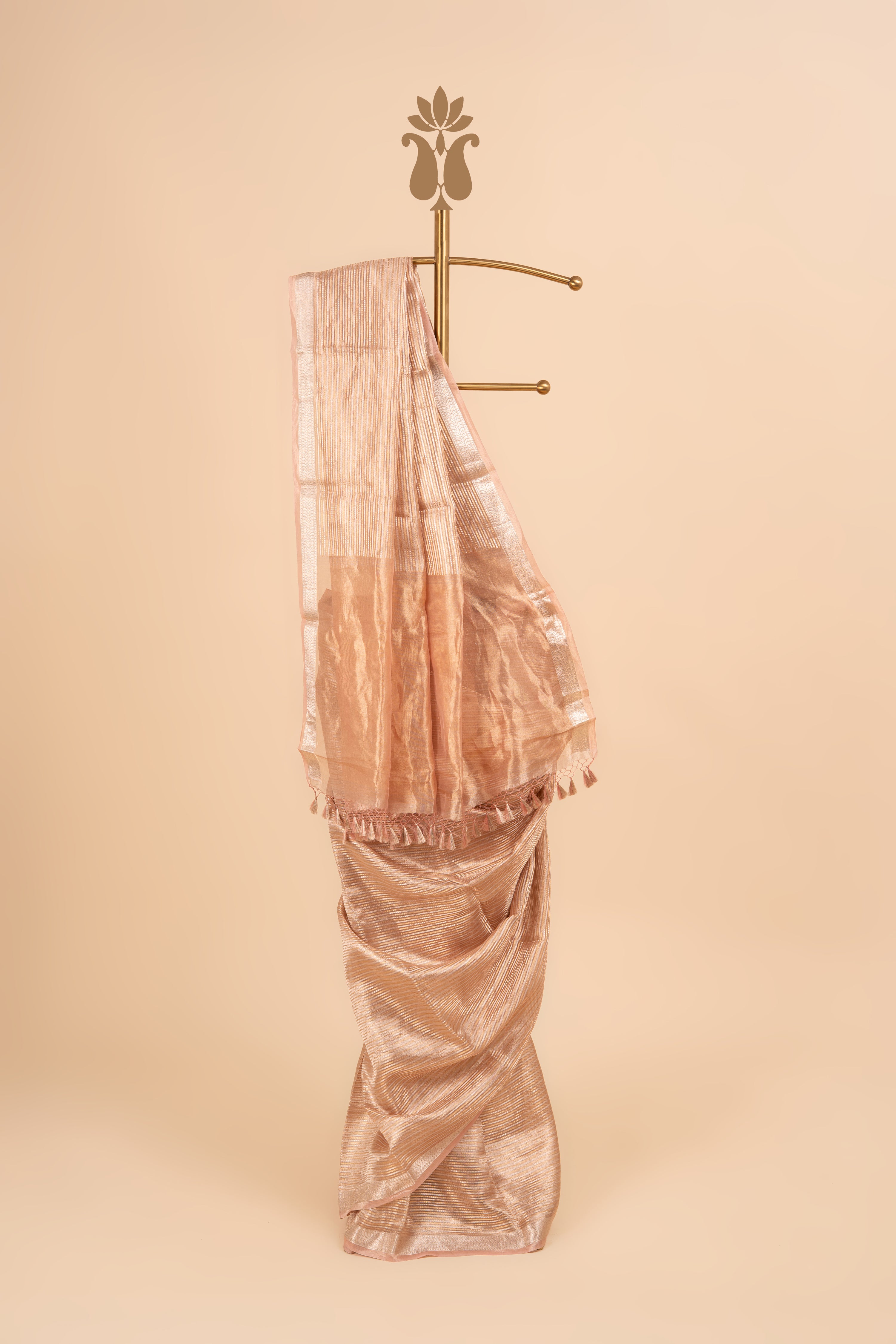 Pastel Banarasi Tissue Saree