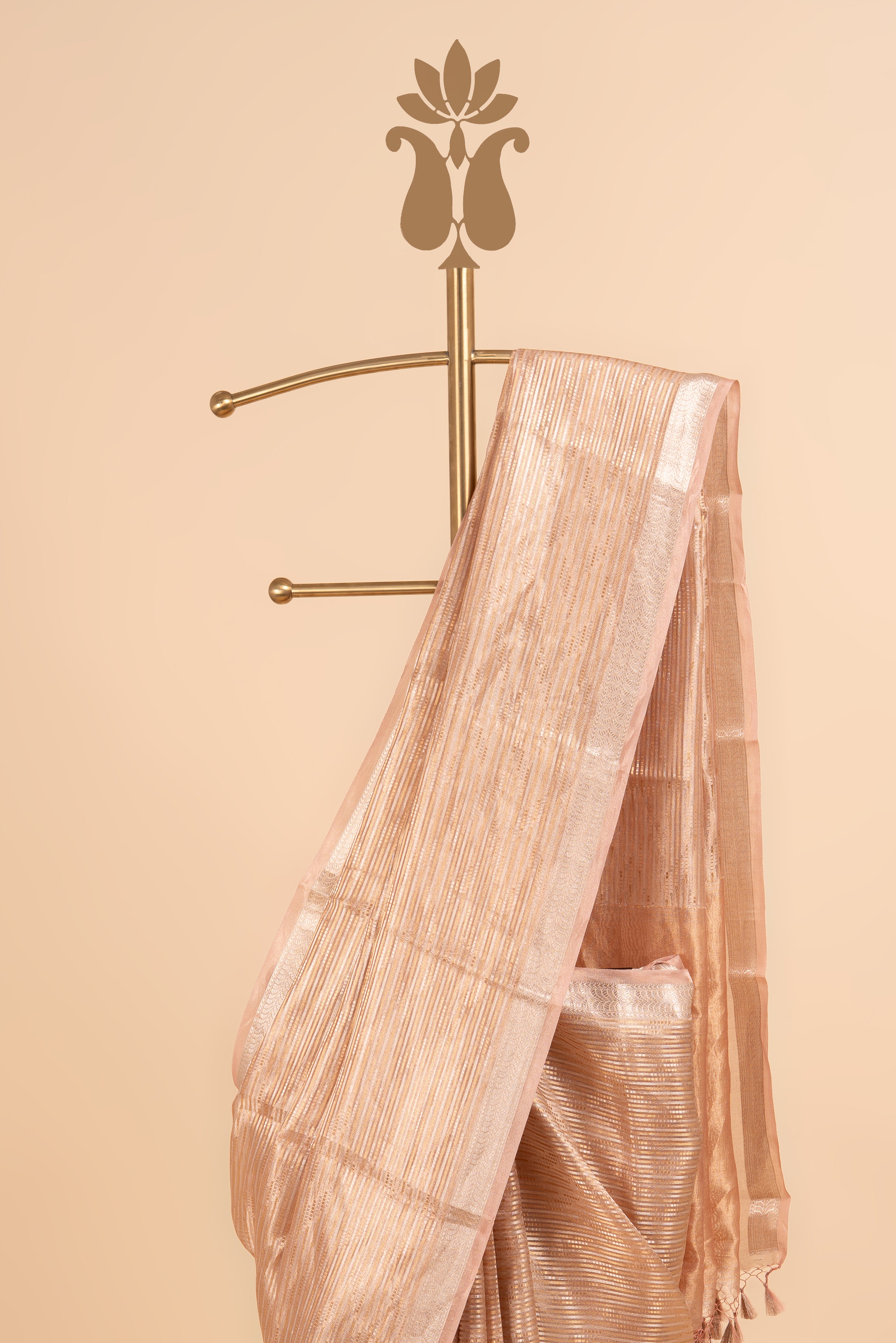 Pastel Banarasi Tissue Saree