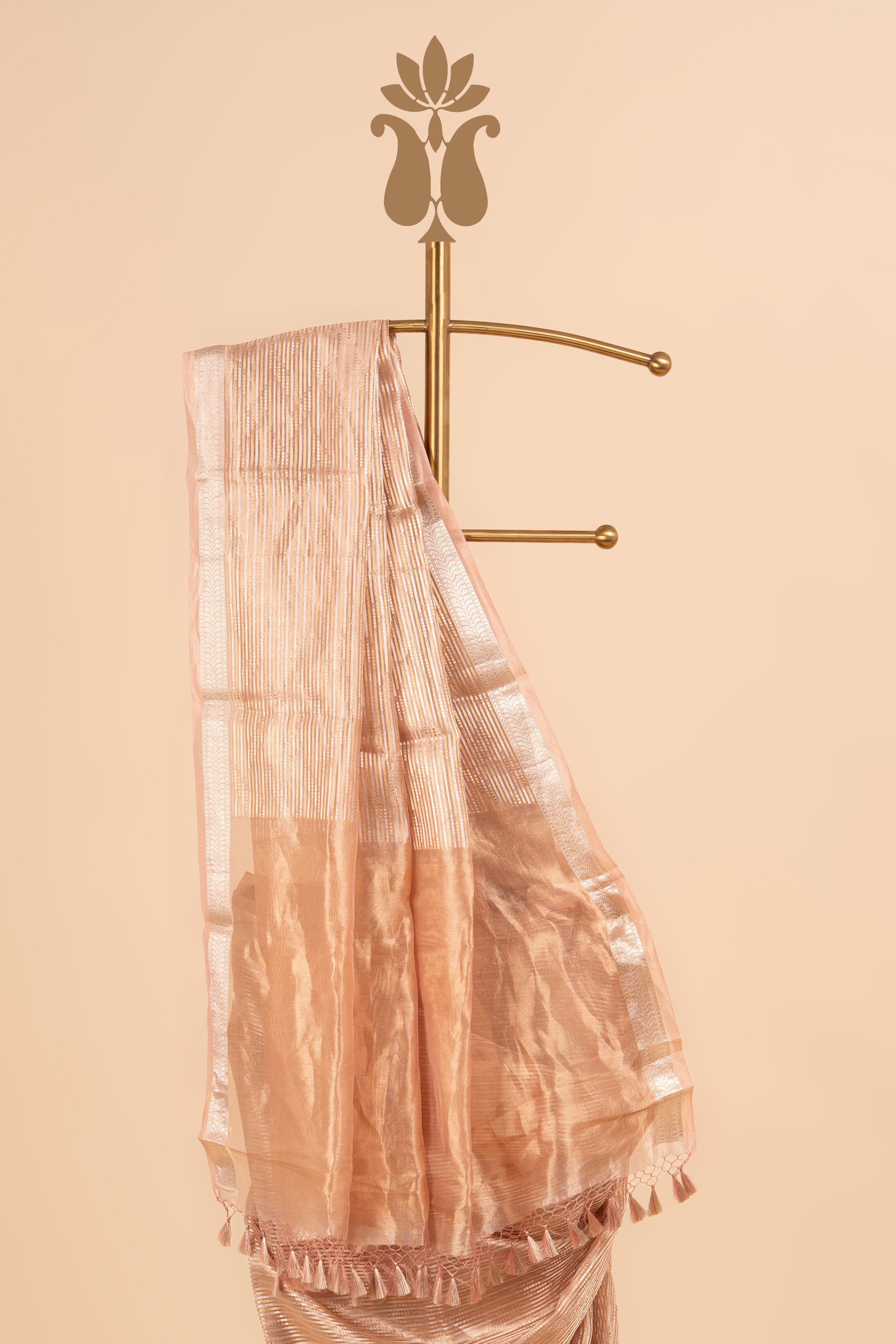 Pastel Banarasi Tissue Saree