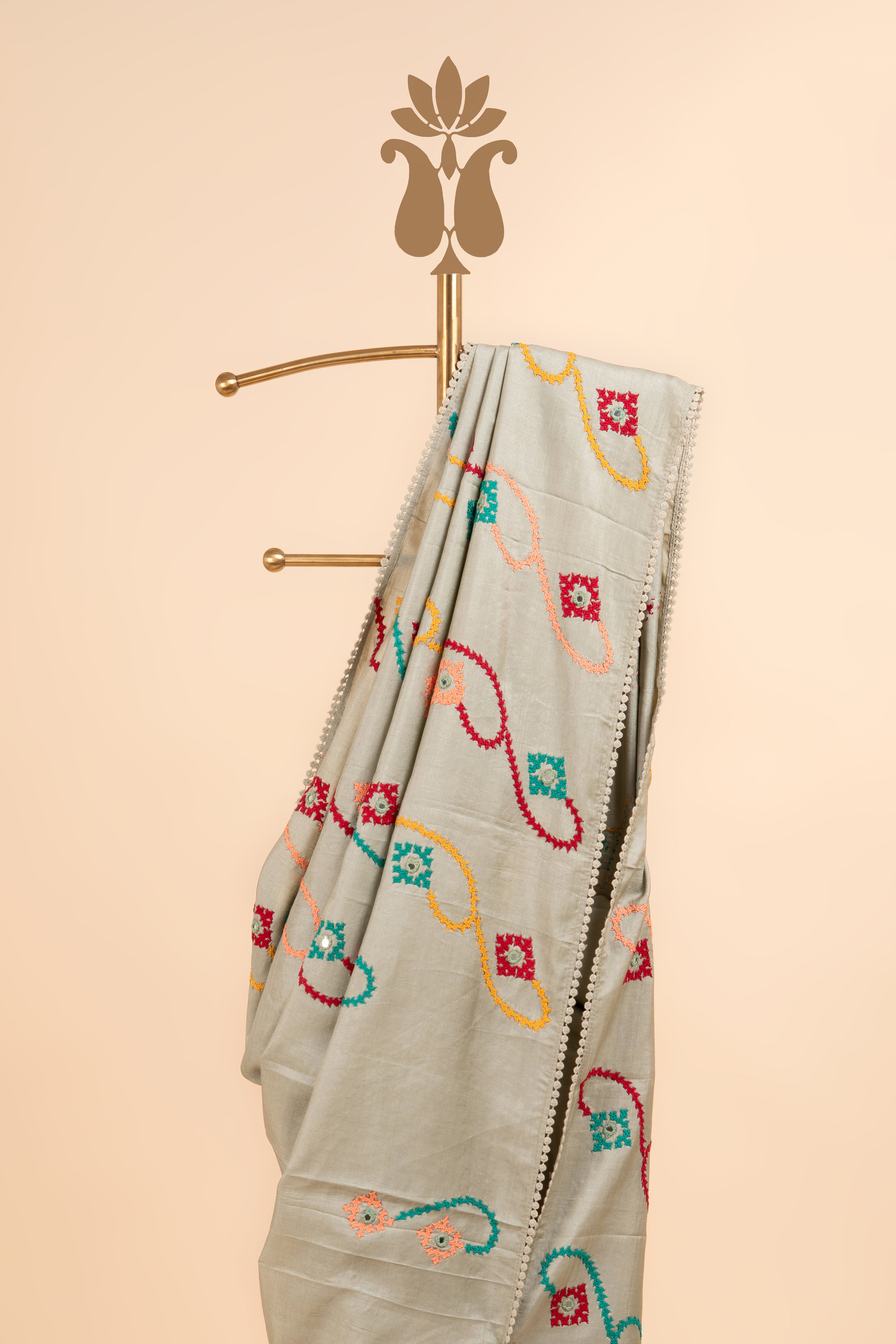 Pastel Cultural Luxe  Saree