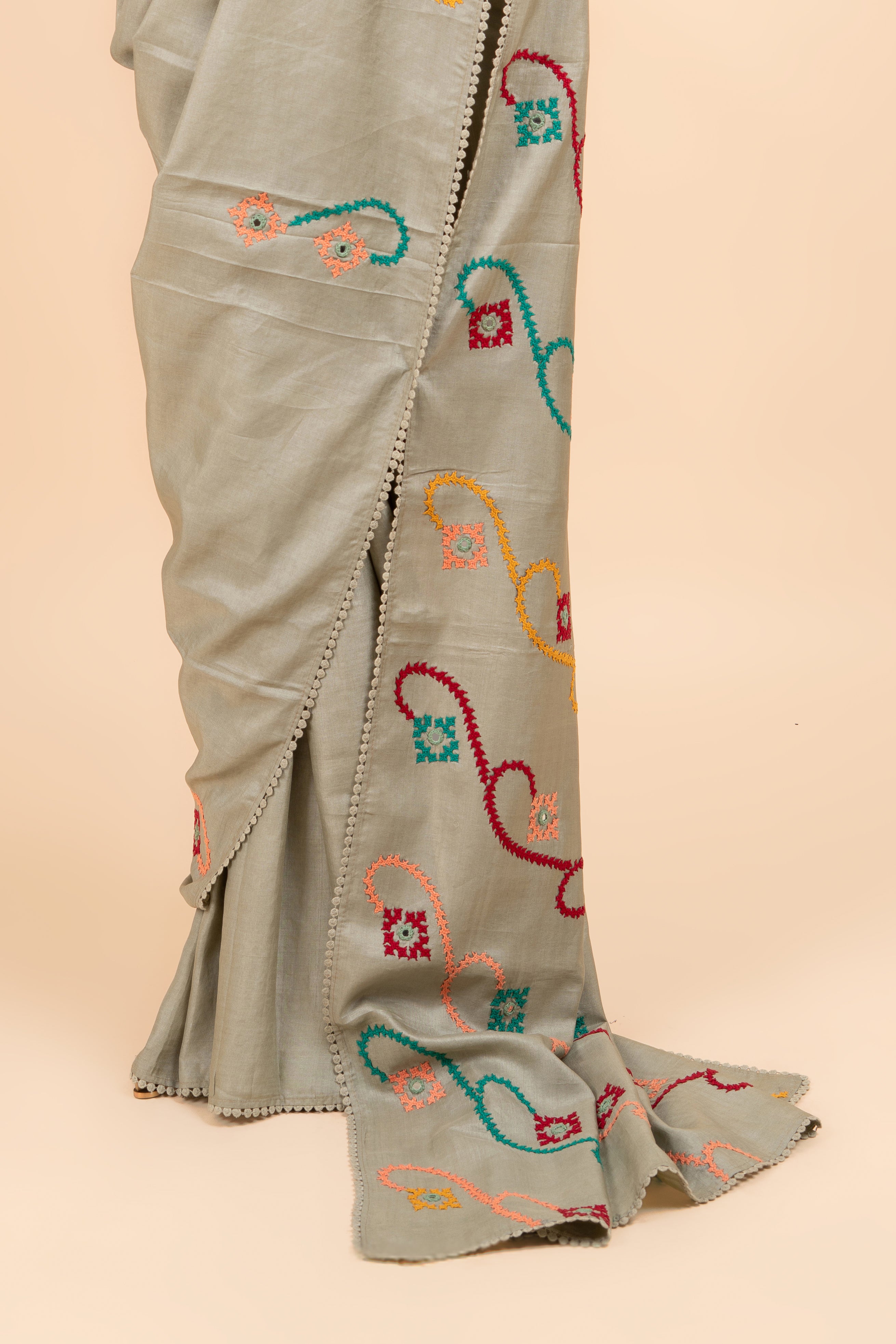 Pastel Cultural Luxe  Saree