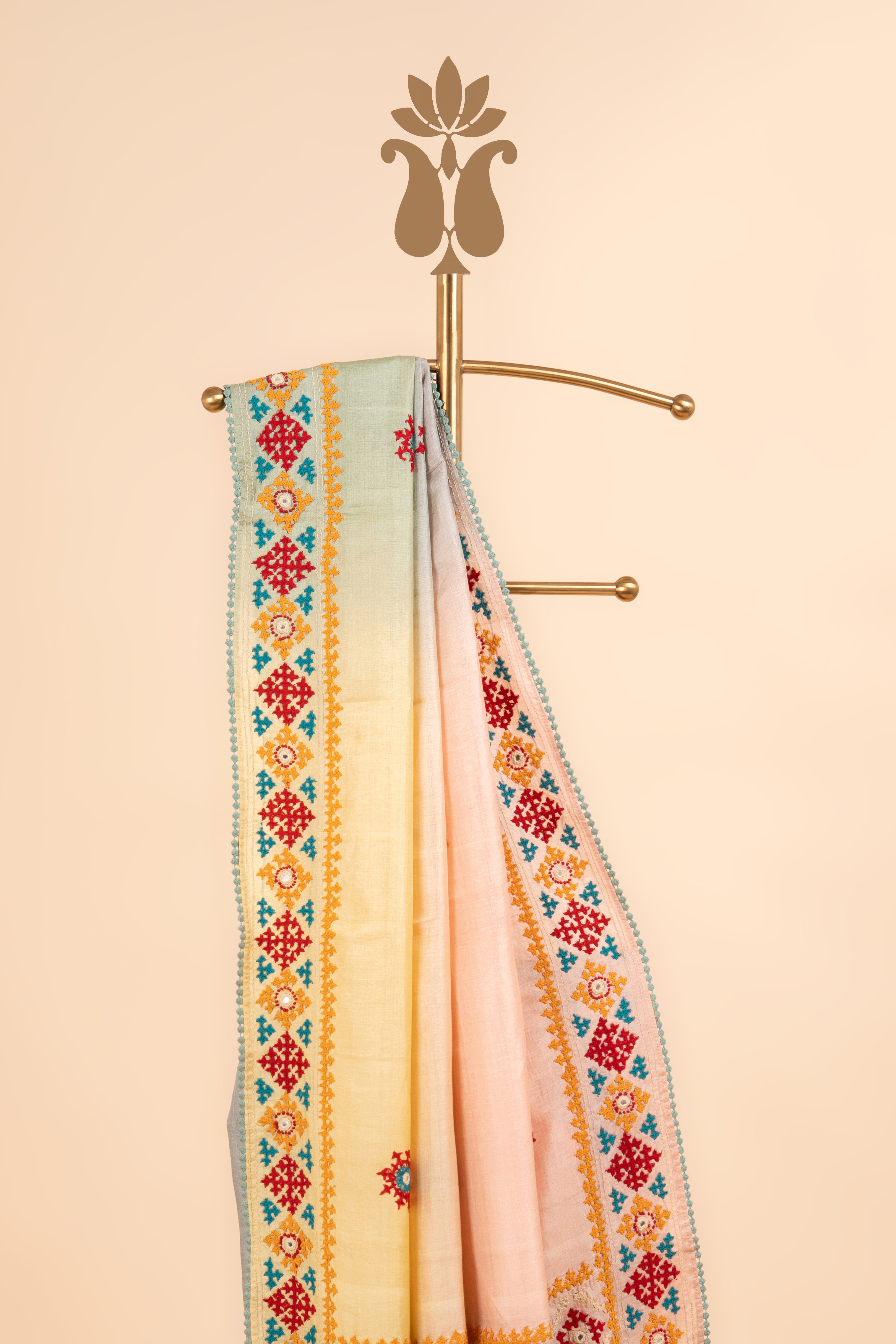 Pastel Festive Radiance Saree