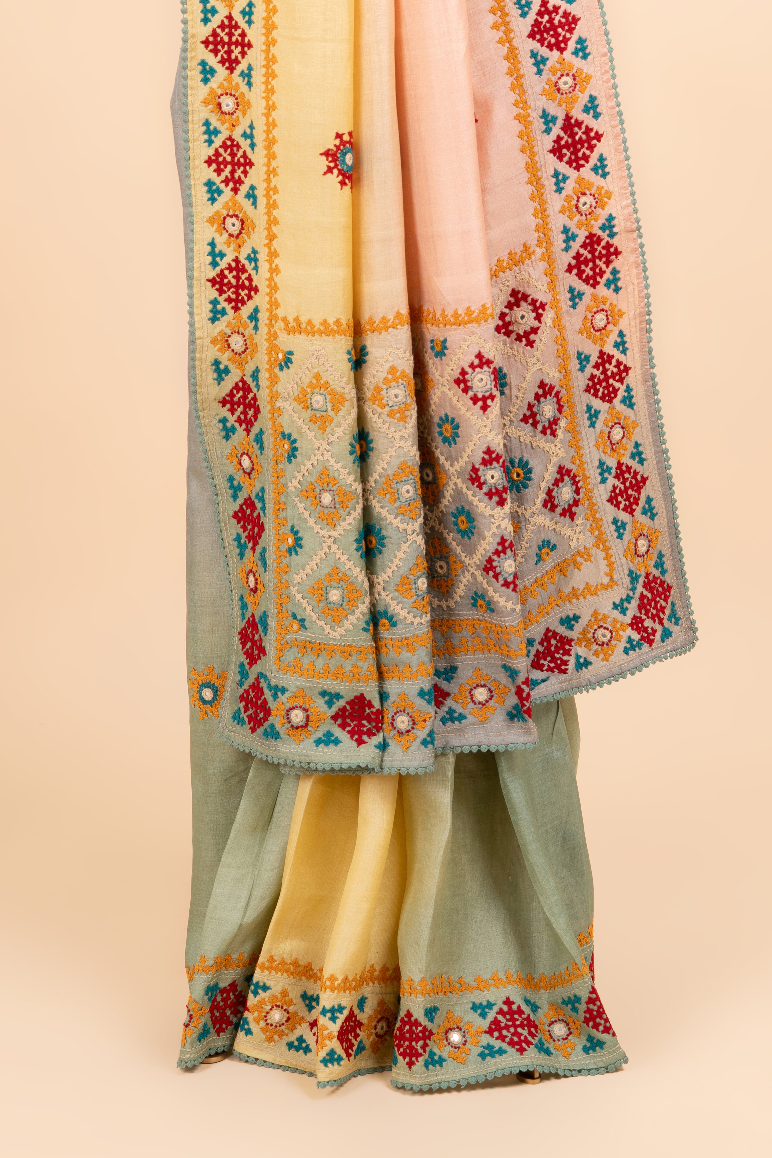 Pastel Festive Radiance Saree