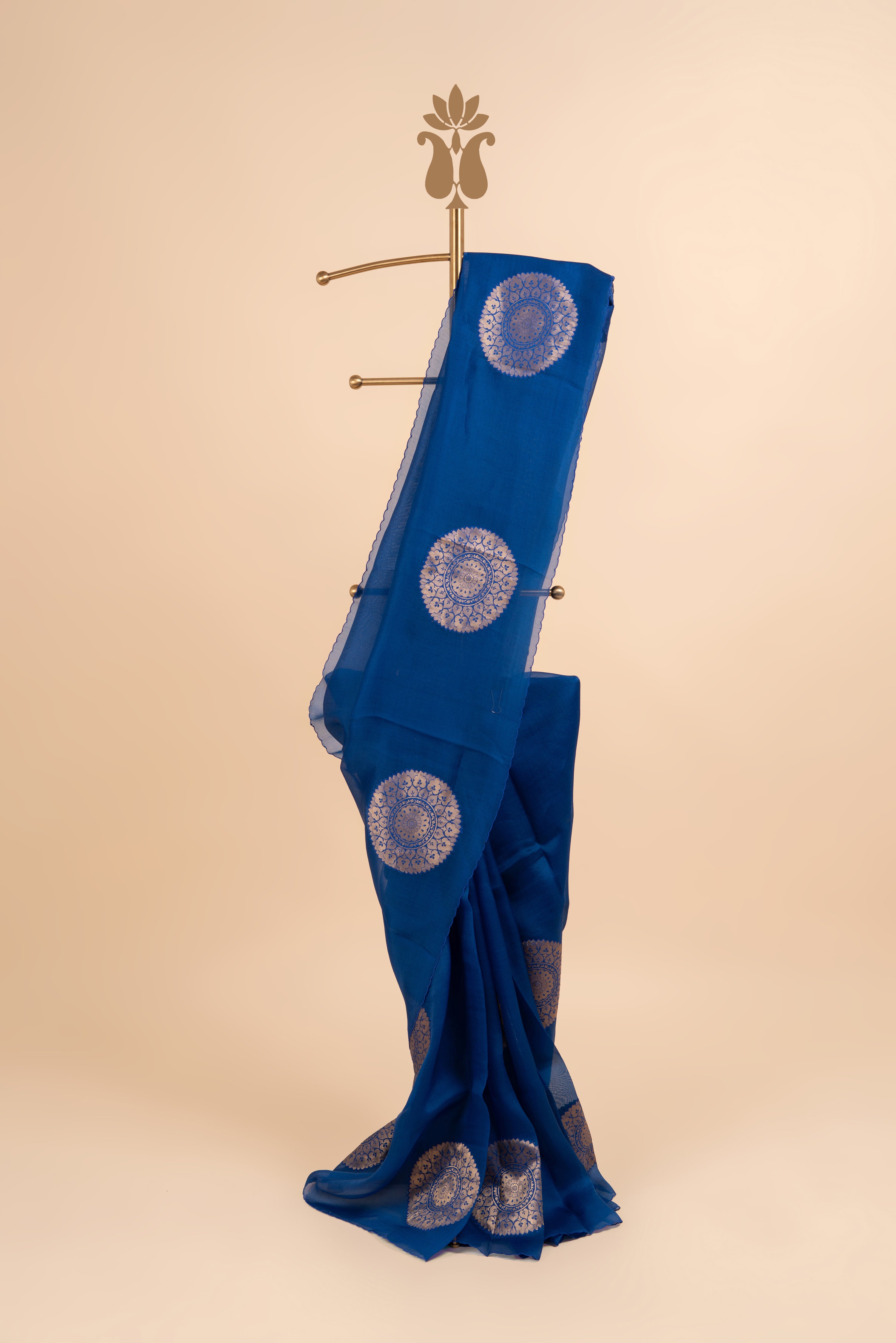 Royal Blue Organza Saree