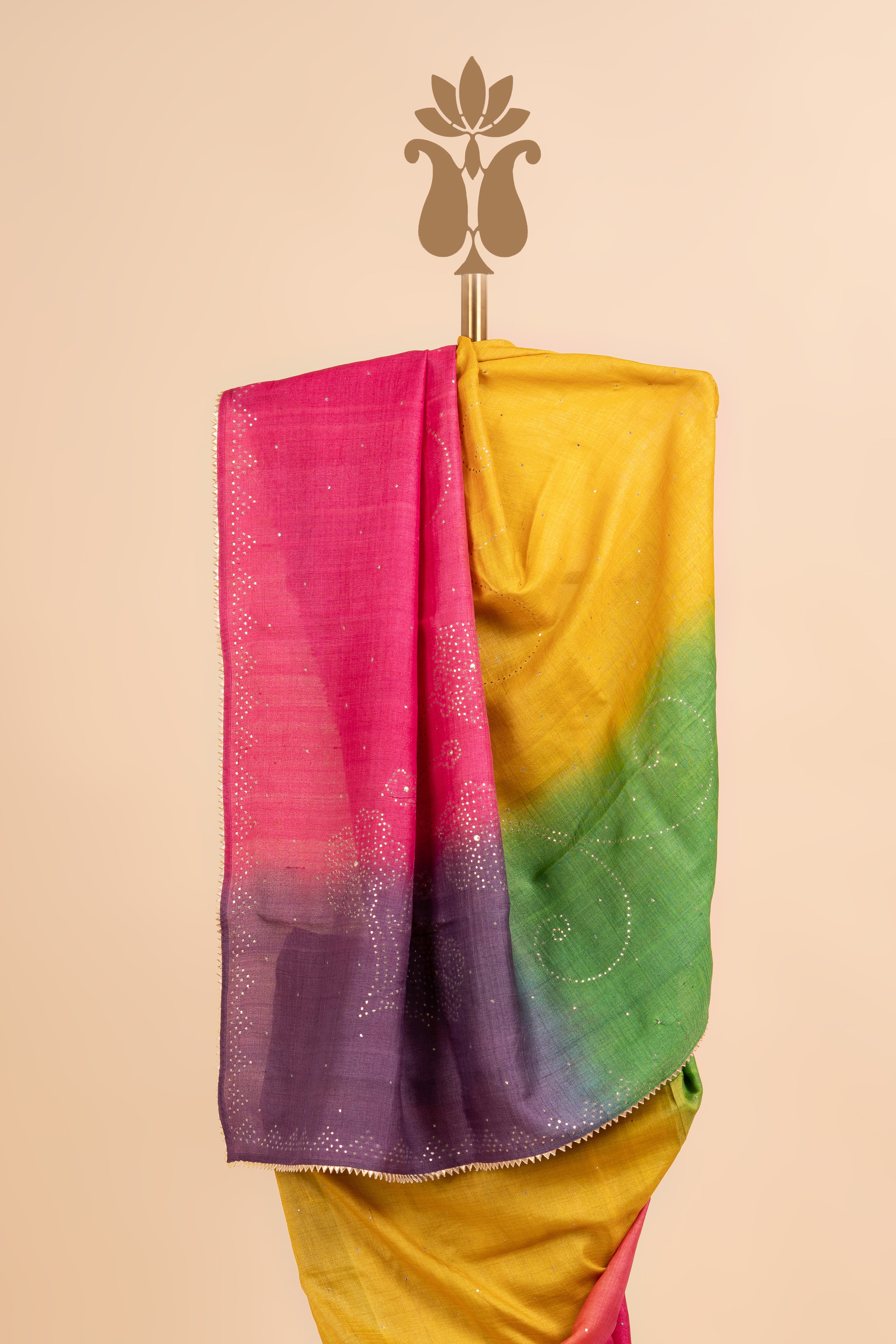 Shaded Tussar Saree