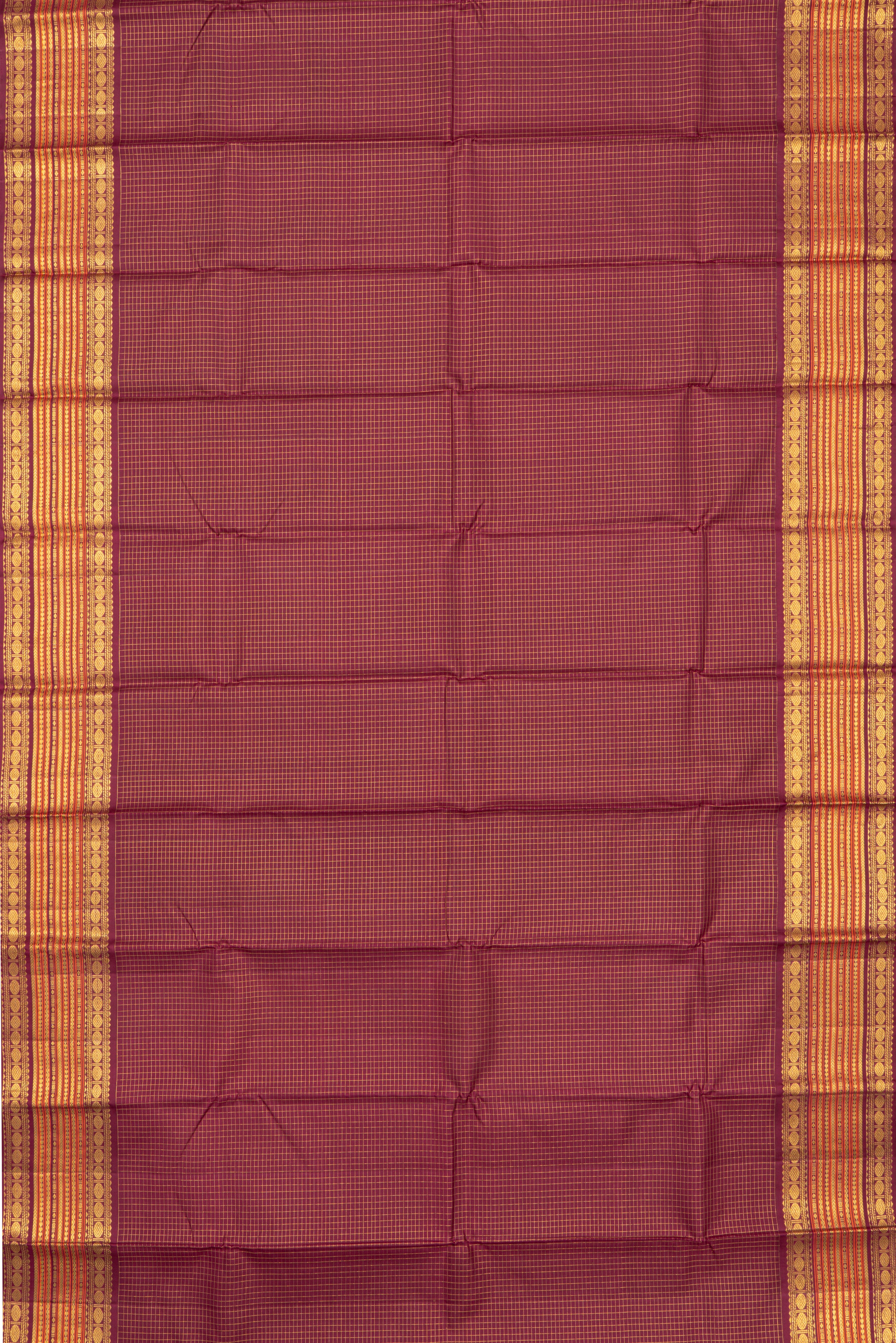 Zari Checks Vintage Border Kanjeevaram